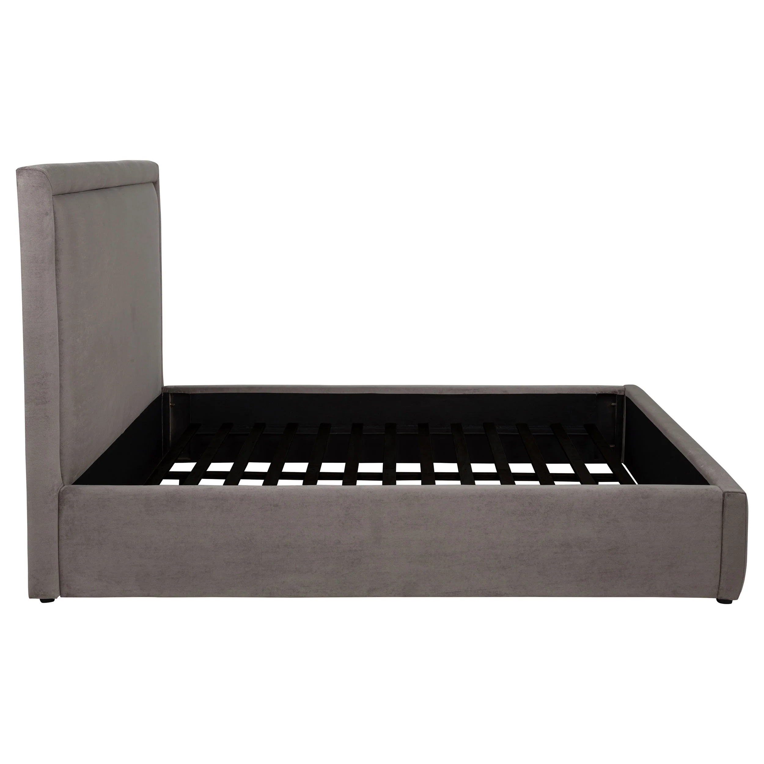 Lawson 54-Inch Upholstered Queen Platform Bed in Mushroom - Image 6