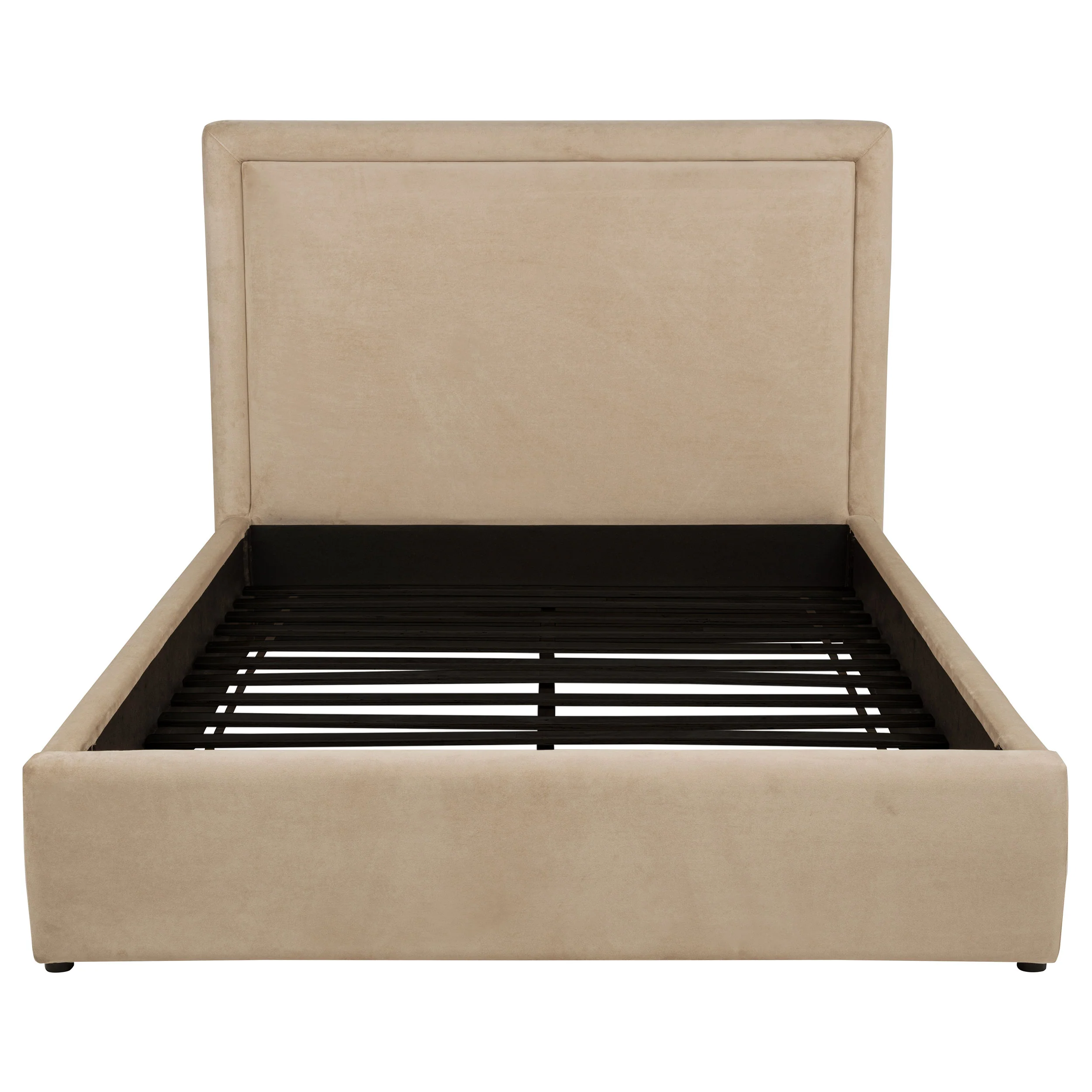 Lawson 54-inch Upholstered Queen Platform Bed Light Saddle - Image 3