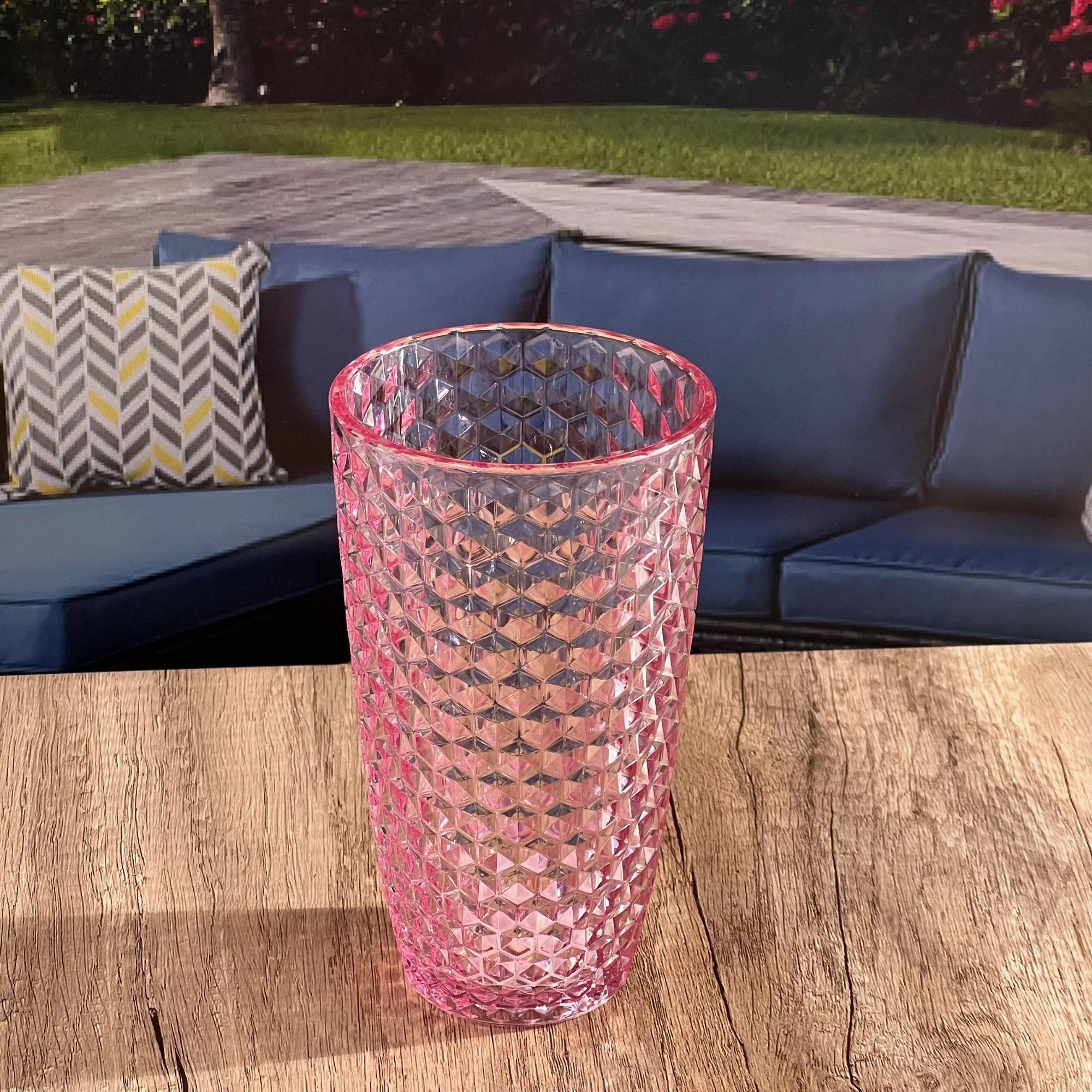 Leading Ware Diamond Cut Acrylic Drinking Glasses (Set of 4) - Image 15