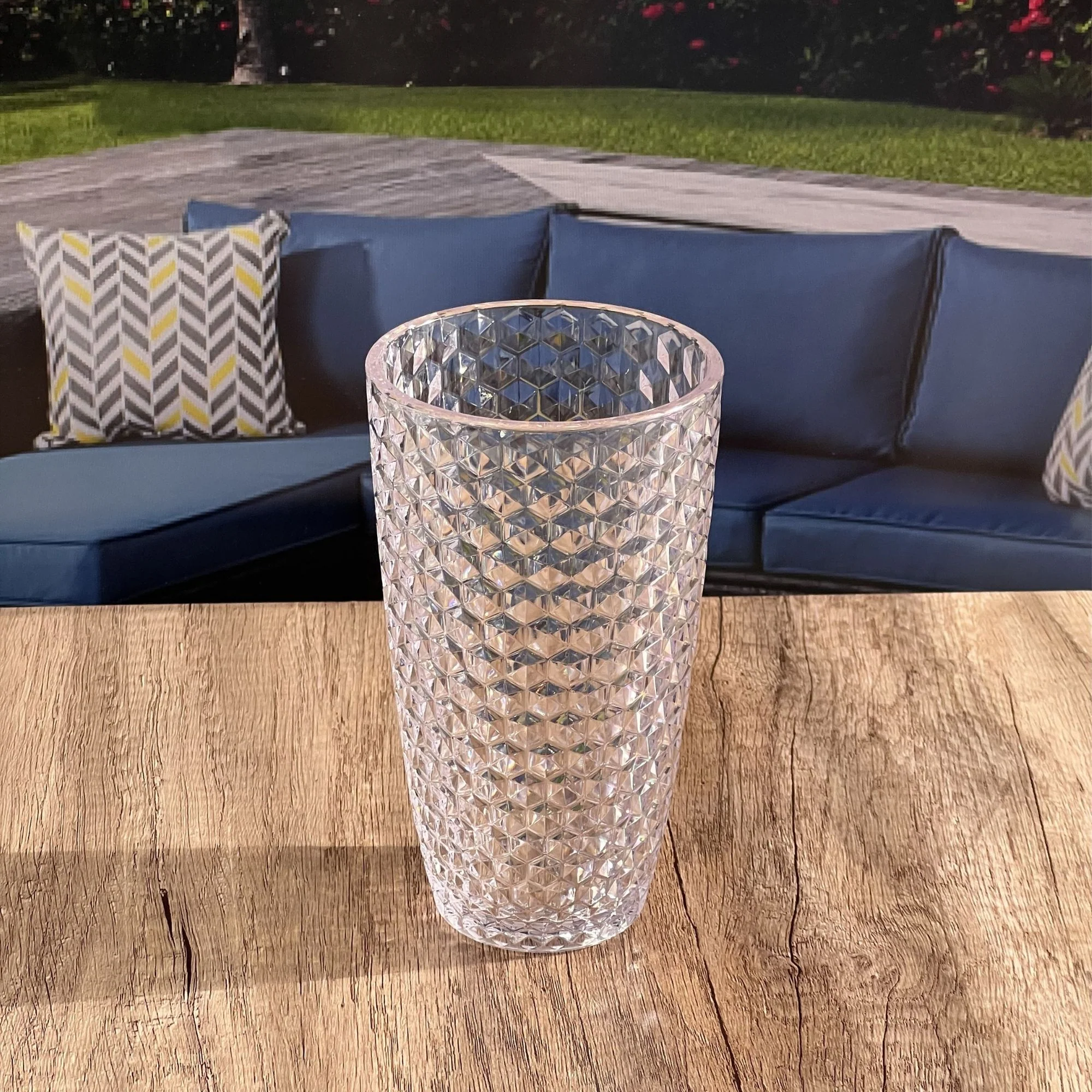 Leading Ware Diamond Cut Acrylic Drinking Glasses (Set of 4) - Image 7