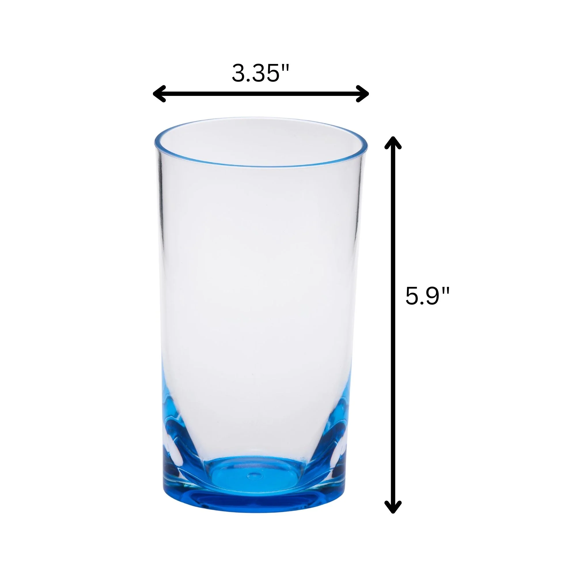 Leading Ware Oval Halo Acrylic Glasses Drinking Set - Image 5