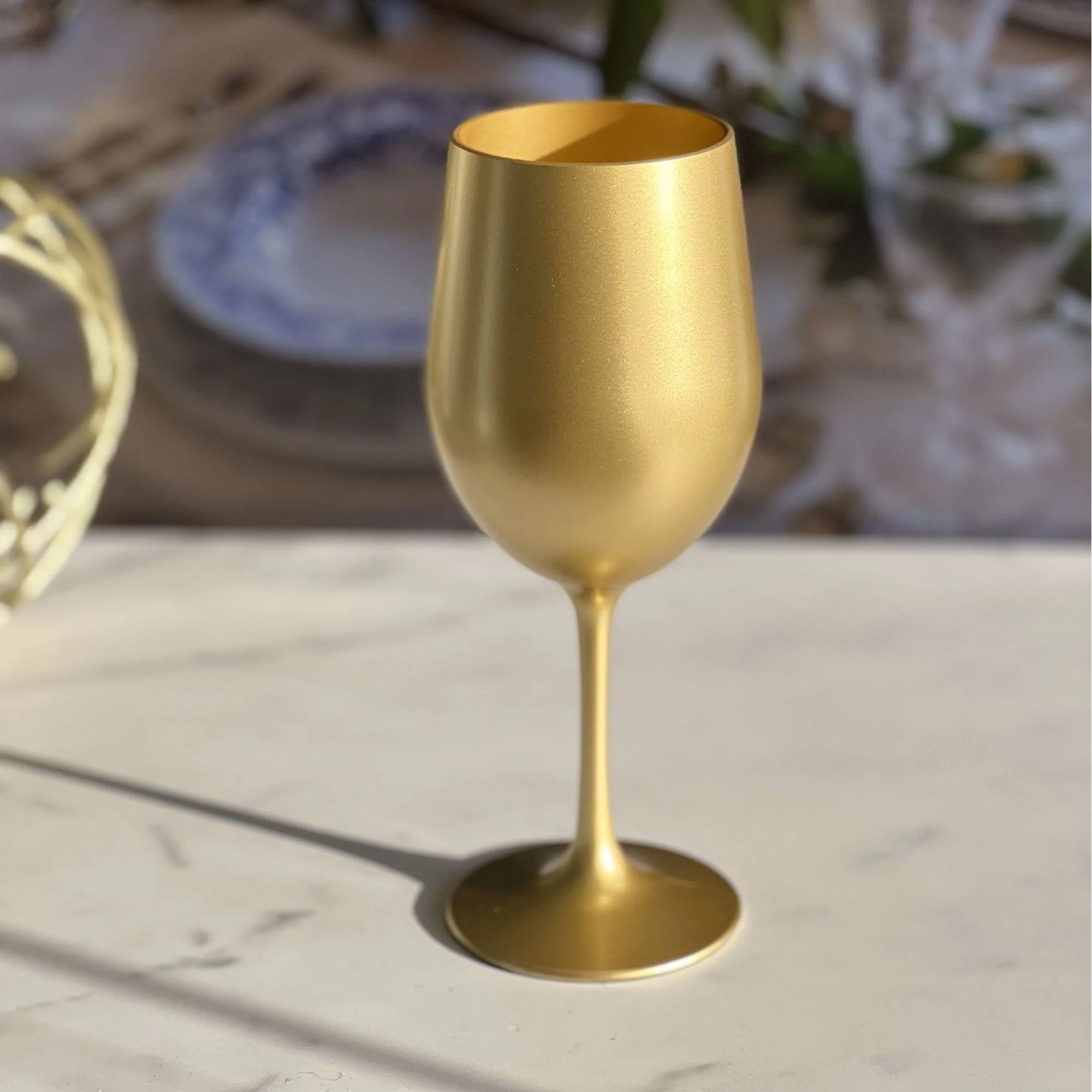 Leadingware Metallic Plastic Wine Glasses (Set of 4) - Image 11