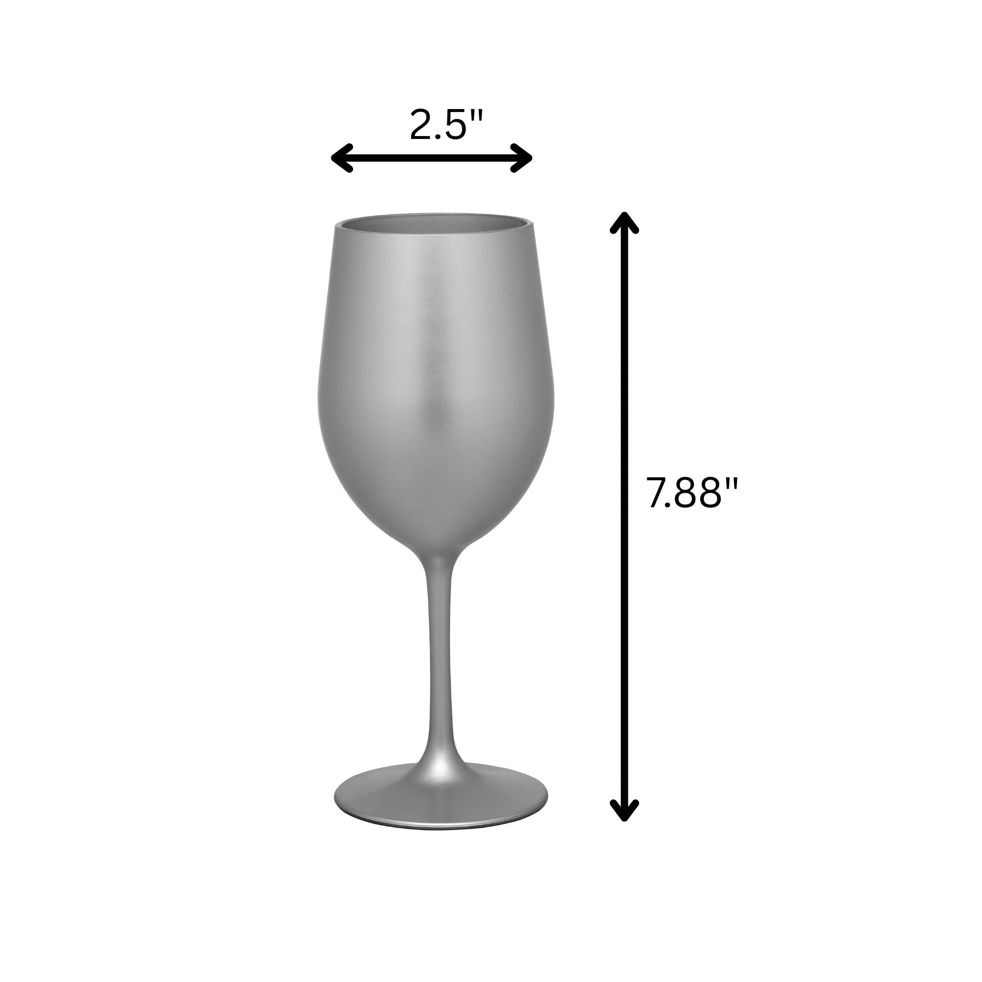 Leadingware Metallic Plastic Wine Glasses (Set of 4) - Image 12