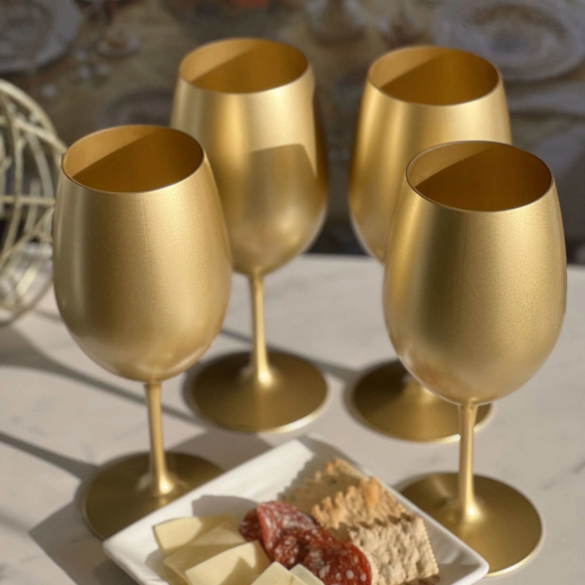 Leadingware Tritan Hammer Plastic Wine Glasses (Set of 4) - Image 4