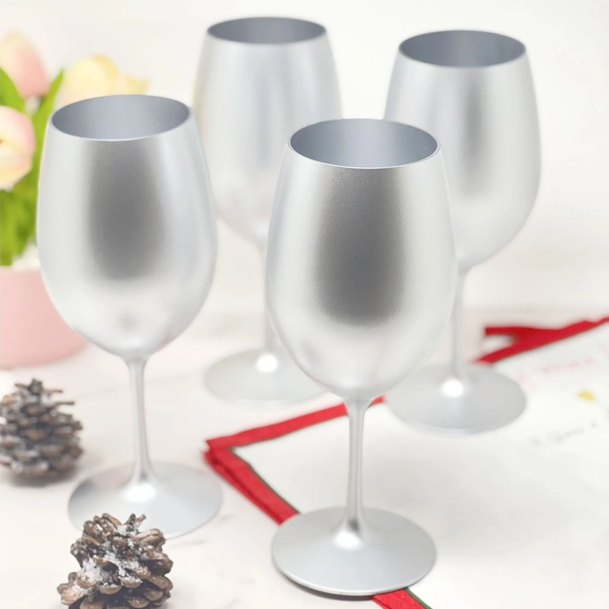 Leadingware Tritan Hammer Plastic Wine Glasses (Set of 4) - Image 9
