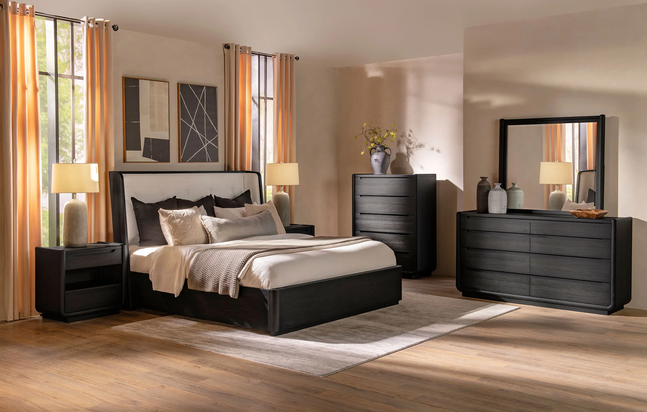 Leandro 8-Drawer Bedroom Dresser, Burnished Black - Image 12