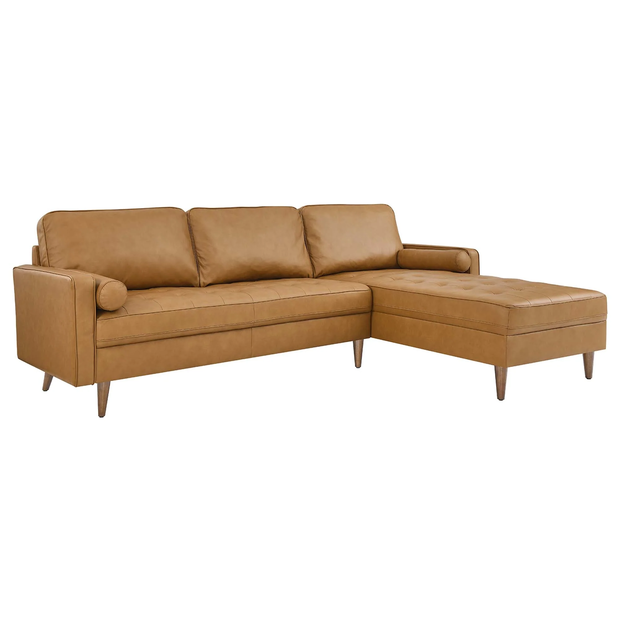 Leather Sectional Sofa – 98 Inch - Image 8