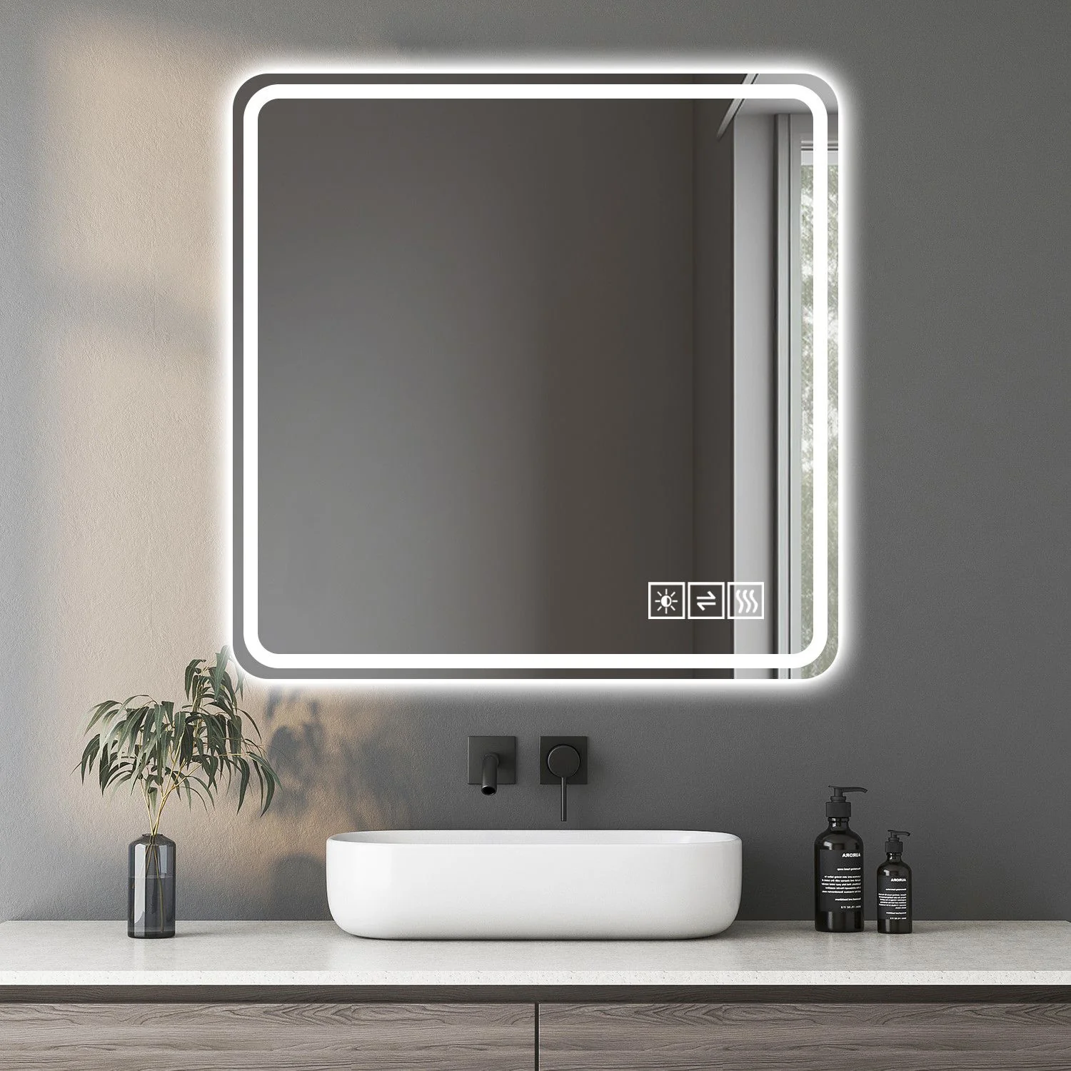 LED Bathroom Mirror, Anti Explosion Glass, Rust Resistant, Anti Fog, Tri Color - Image 16