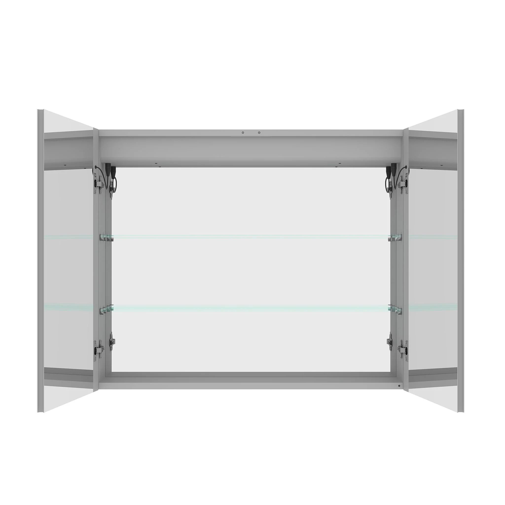 LED Medicine Cabinet With Mirror, Double Door With Defogger, Dimmer, Surface Mount - Image 15