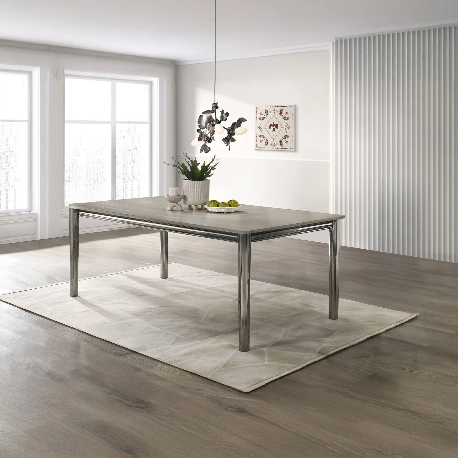 Lennox - Dining Table - Gray - Image 6