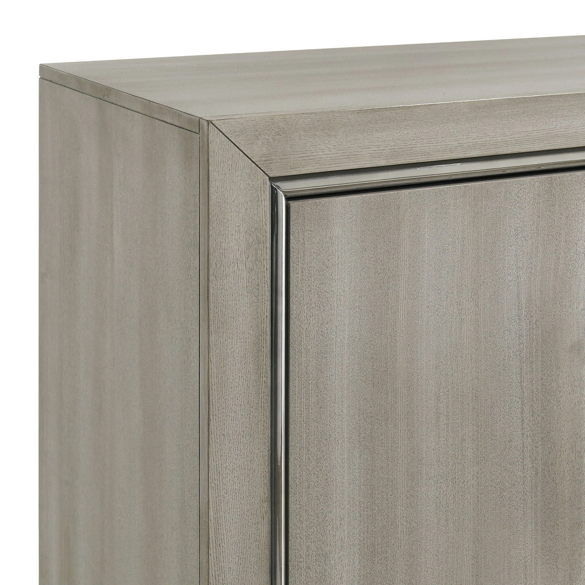 Lennox - Door Chest With Shoe Storage & LED Light - Gray - Image 6
