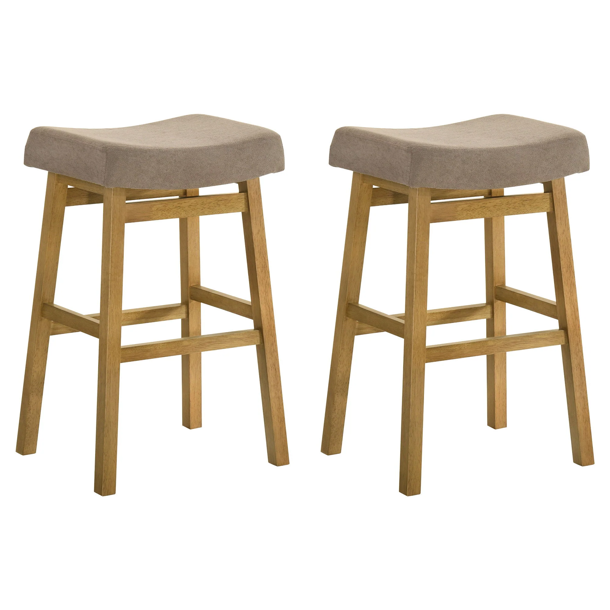 Lenon - Modern Farmhouse Wood Bar Height Kitchen Bar Stool - Image 6