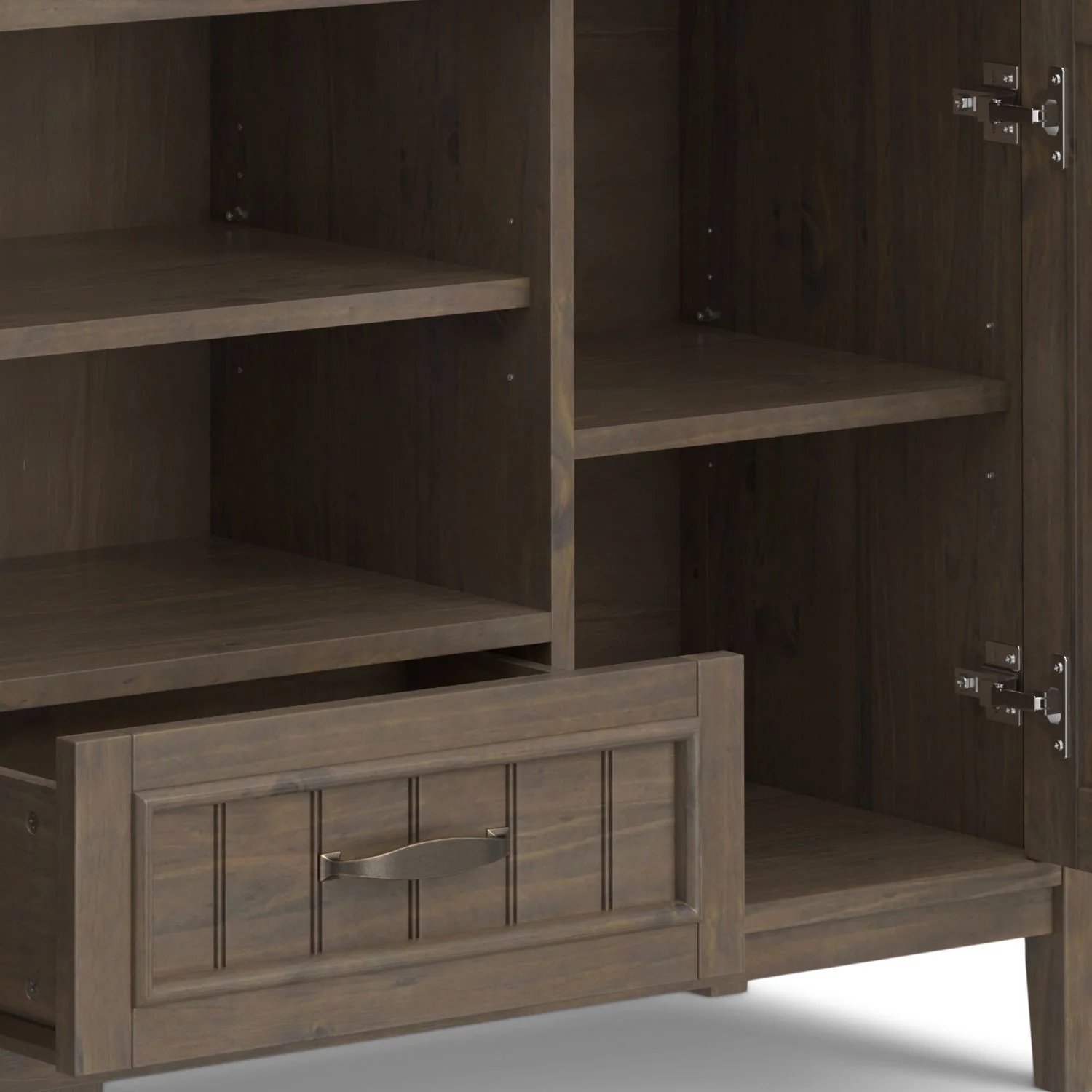 Lev - TV Media Stand - Smoky Brown - Image 6