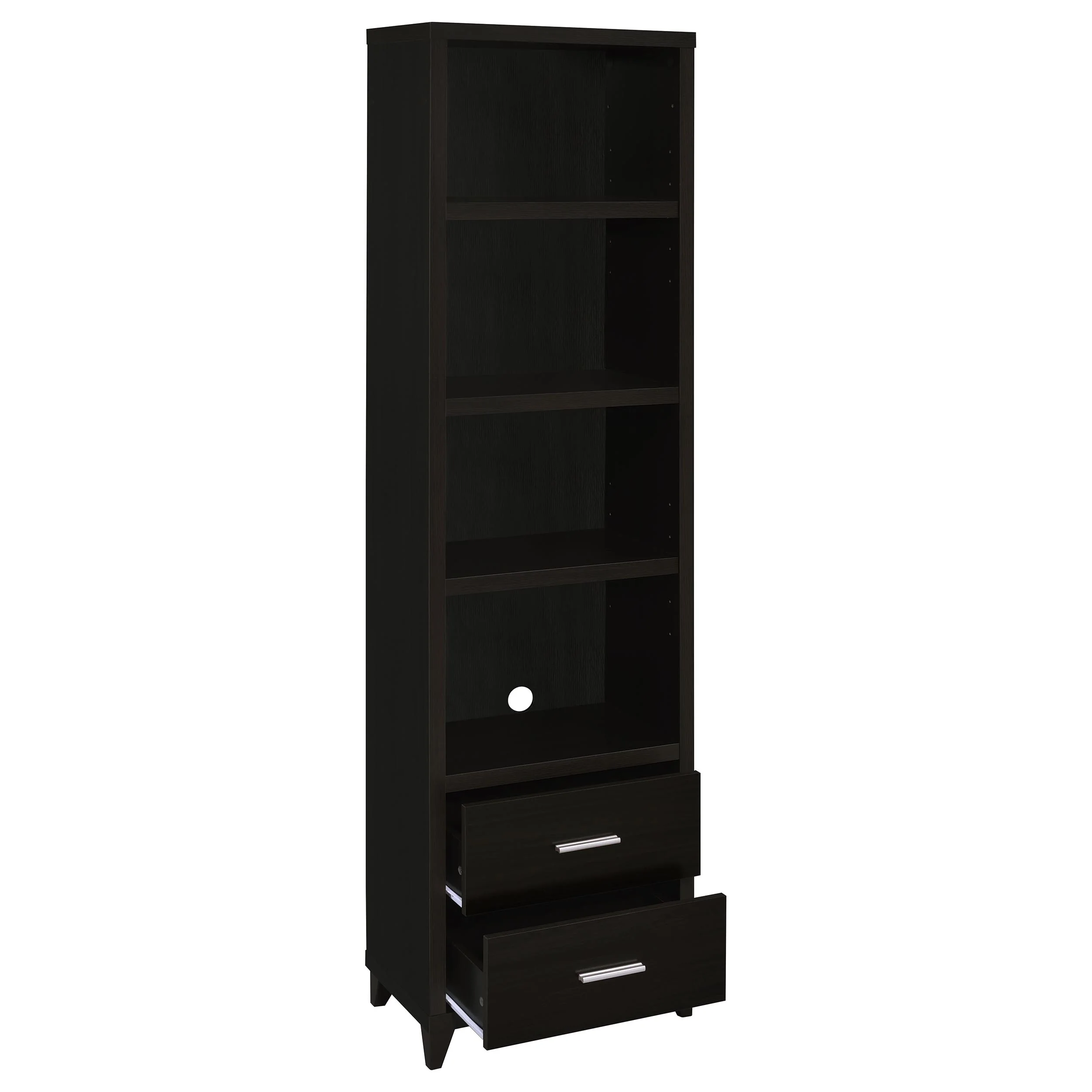 Lewes 4-Piece 60-Inch TV Entertainment Center Cappuccino - Image 15