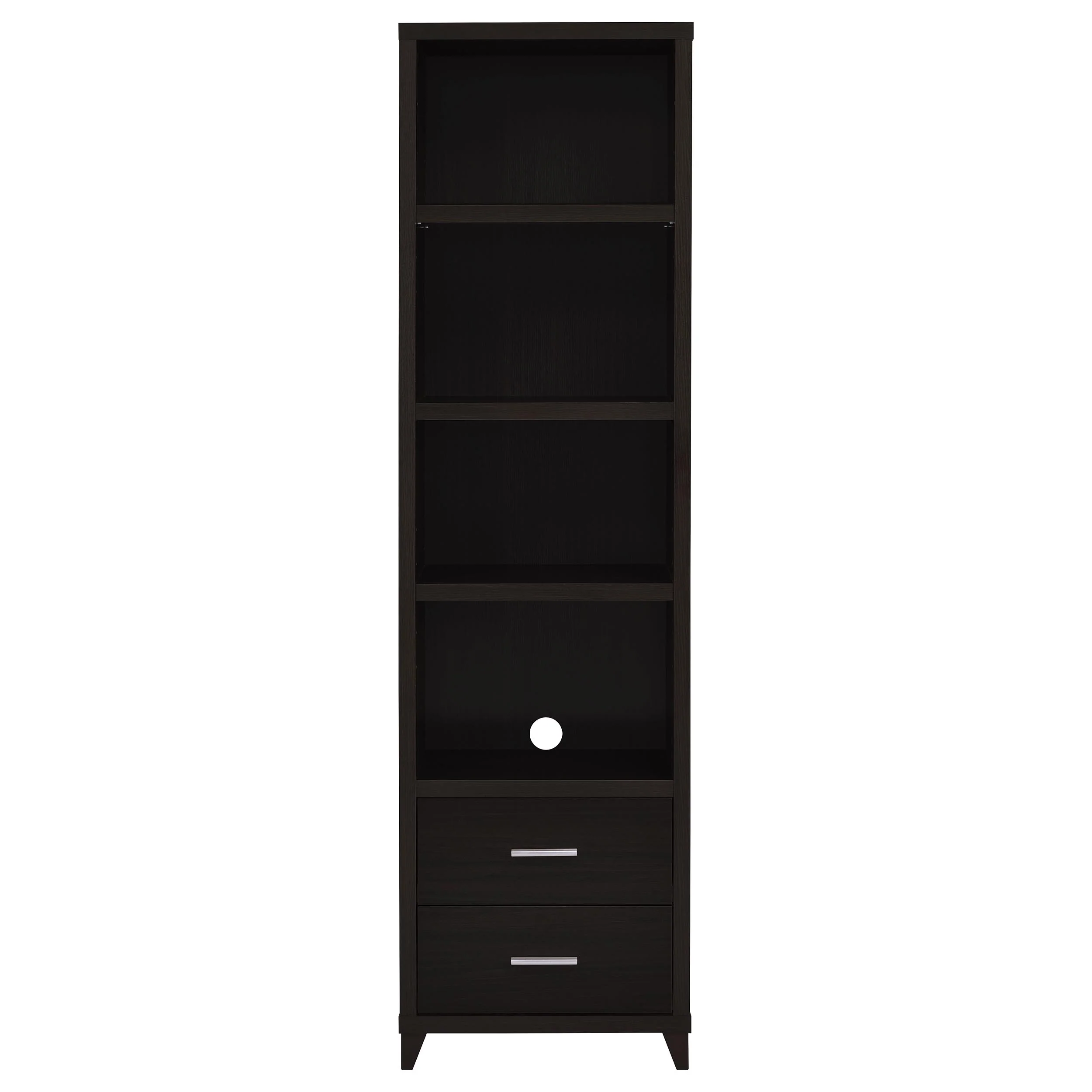 Lewes 4-Piece 60-Inch TV Entertainment Center Cappuccino - Image 7