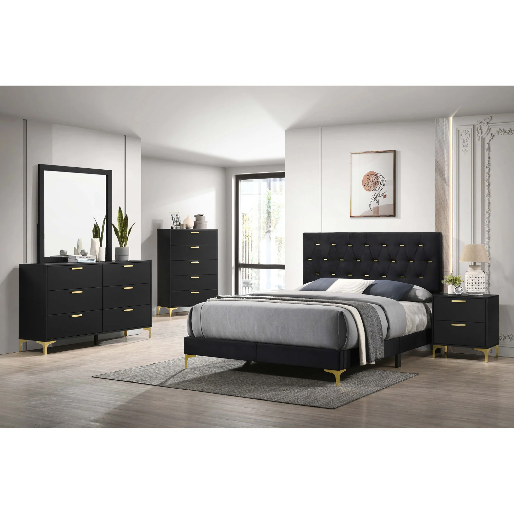 Lexie - Tufted Panel Bed - Image 4