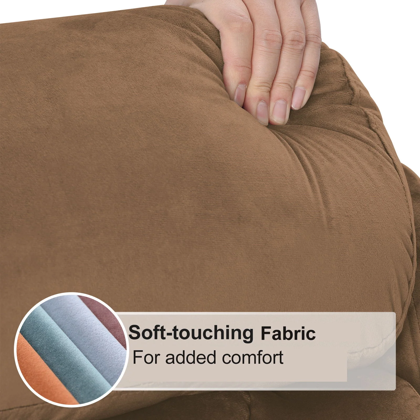 Lift Chair Recliner Power Remote Control Recliner Sofa Relax Soft Chair Anti - Skid Australia Cashmere Fabric Furniture Living Room - Brown - Image 2
