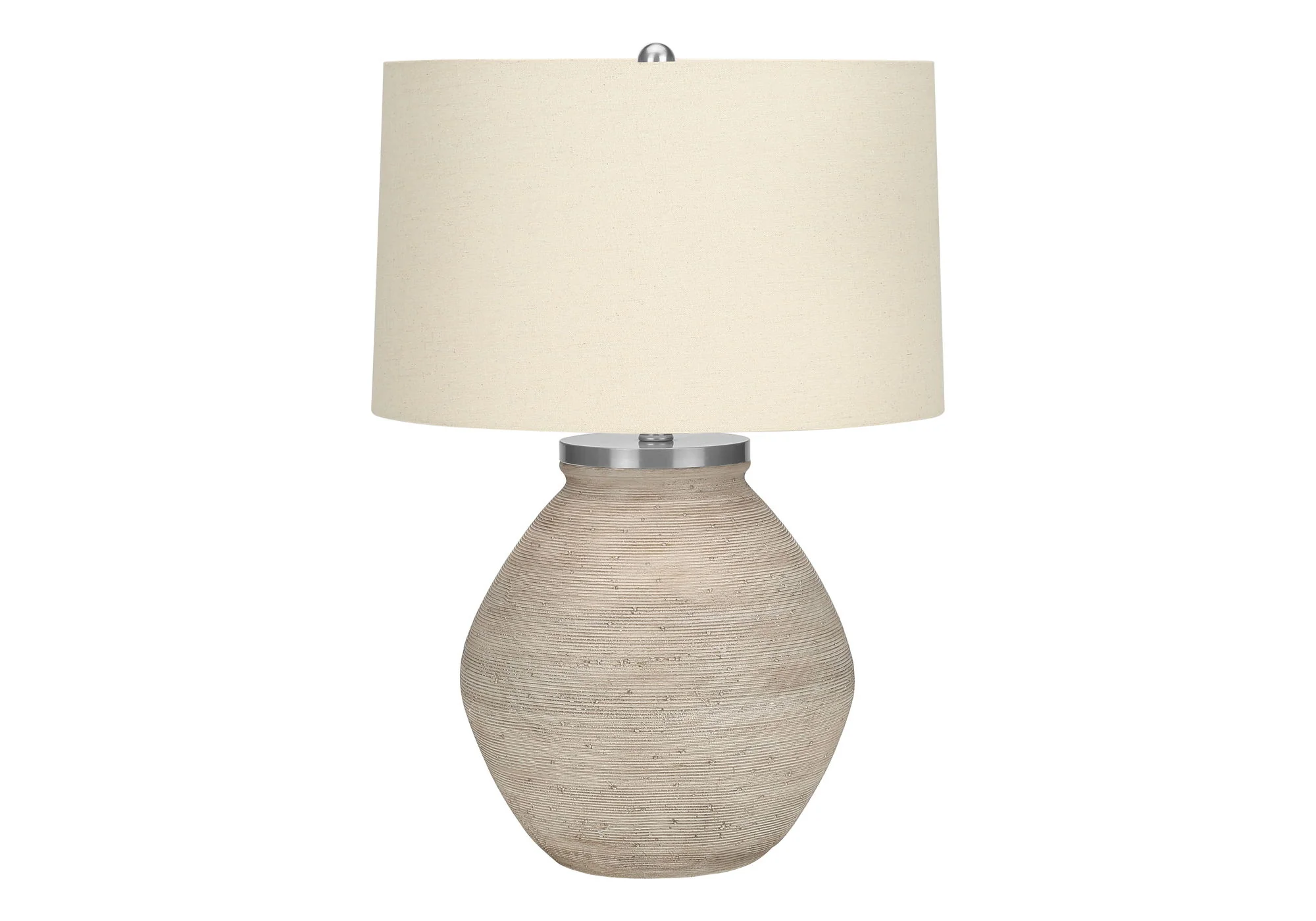 Lighting, Table Lamp, Concrete, Resin, Contemporary - Cream - Image 2