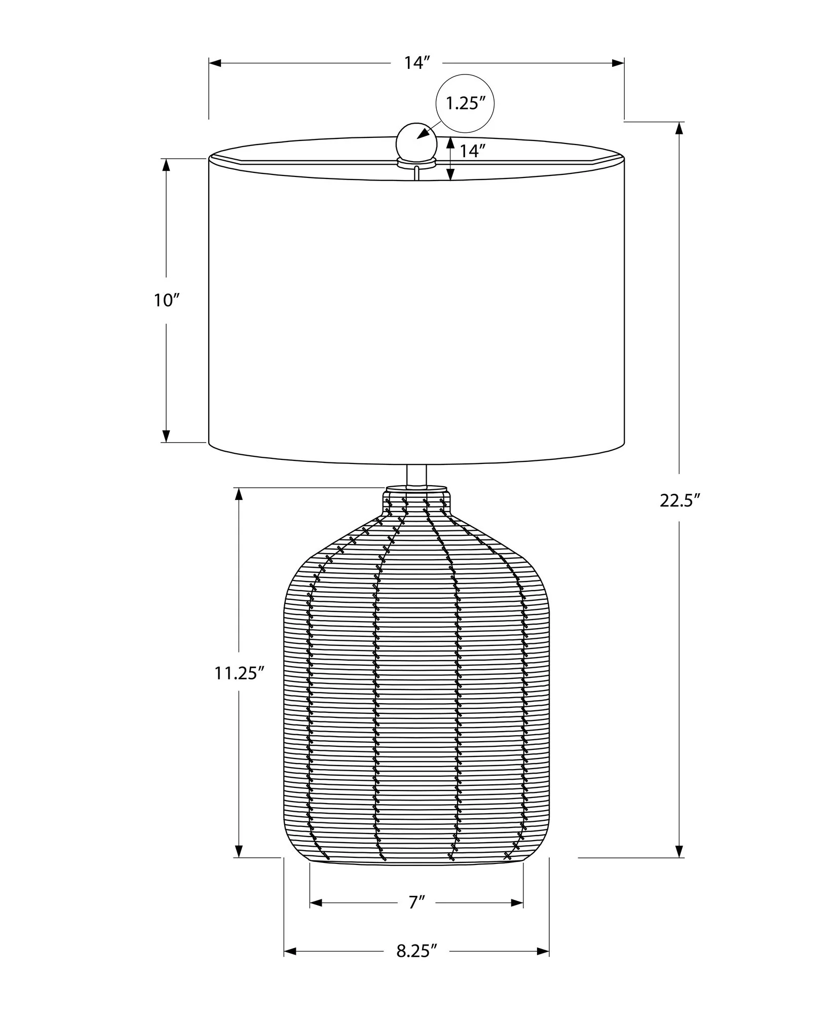 Lighting, Table Lamp, Rattan, Modern - Image 6