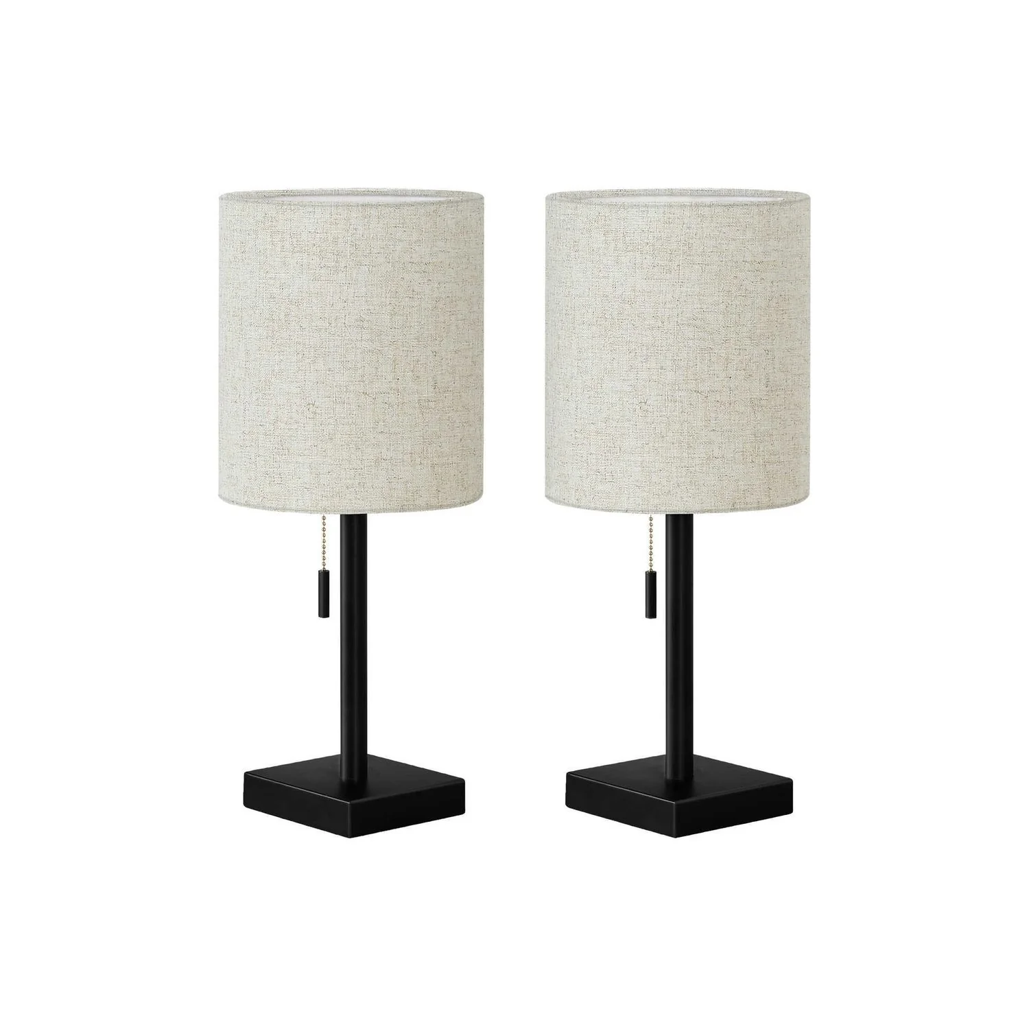 Lighting, Table Lamp, USB Port Included, Nickel, Contemporary (Set of 2) - Image 2