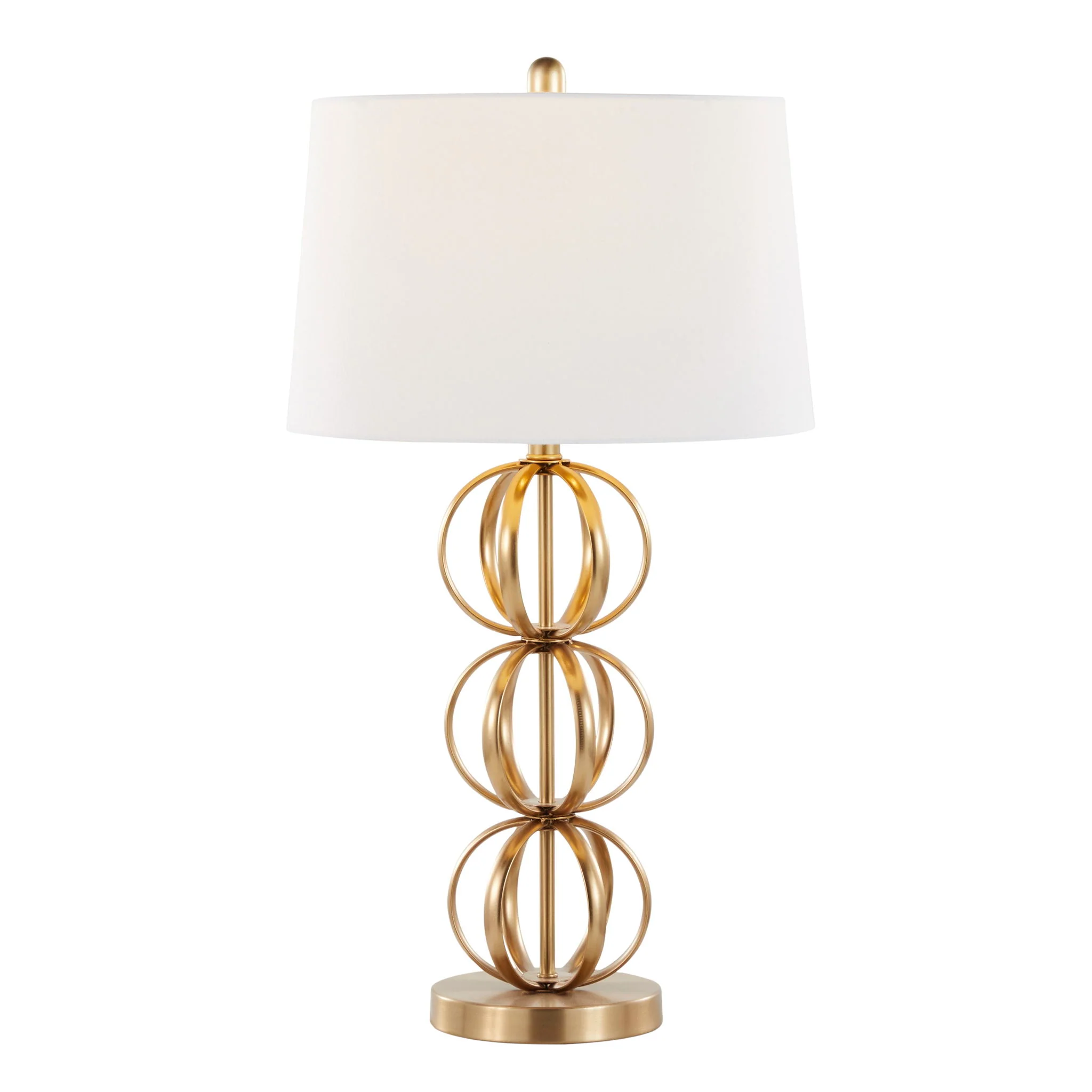 Linx - Contemporary Table Lamp (Set of 2) - Gold / White - Image 5
