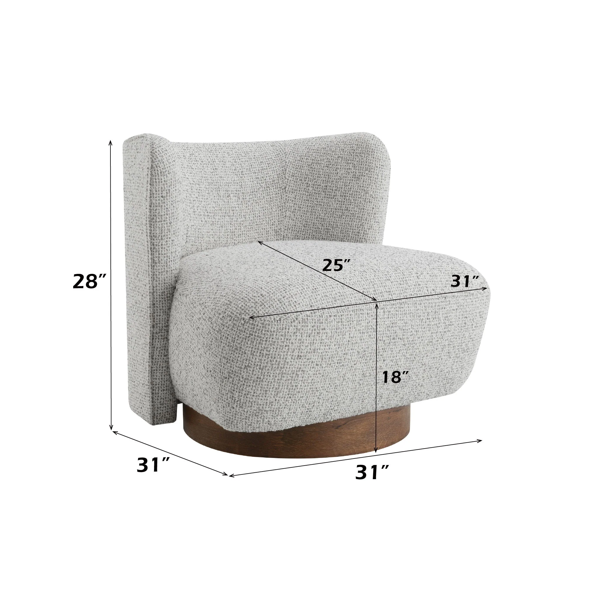 Lisa - Accent Chair - Gray - Image 3