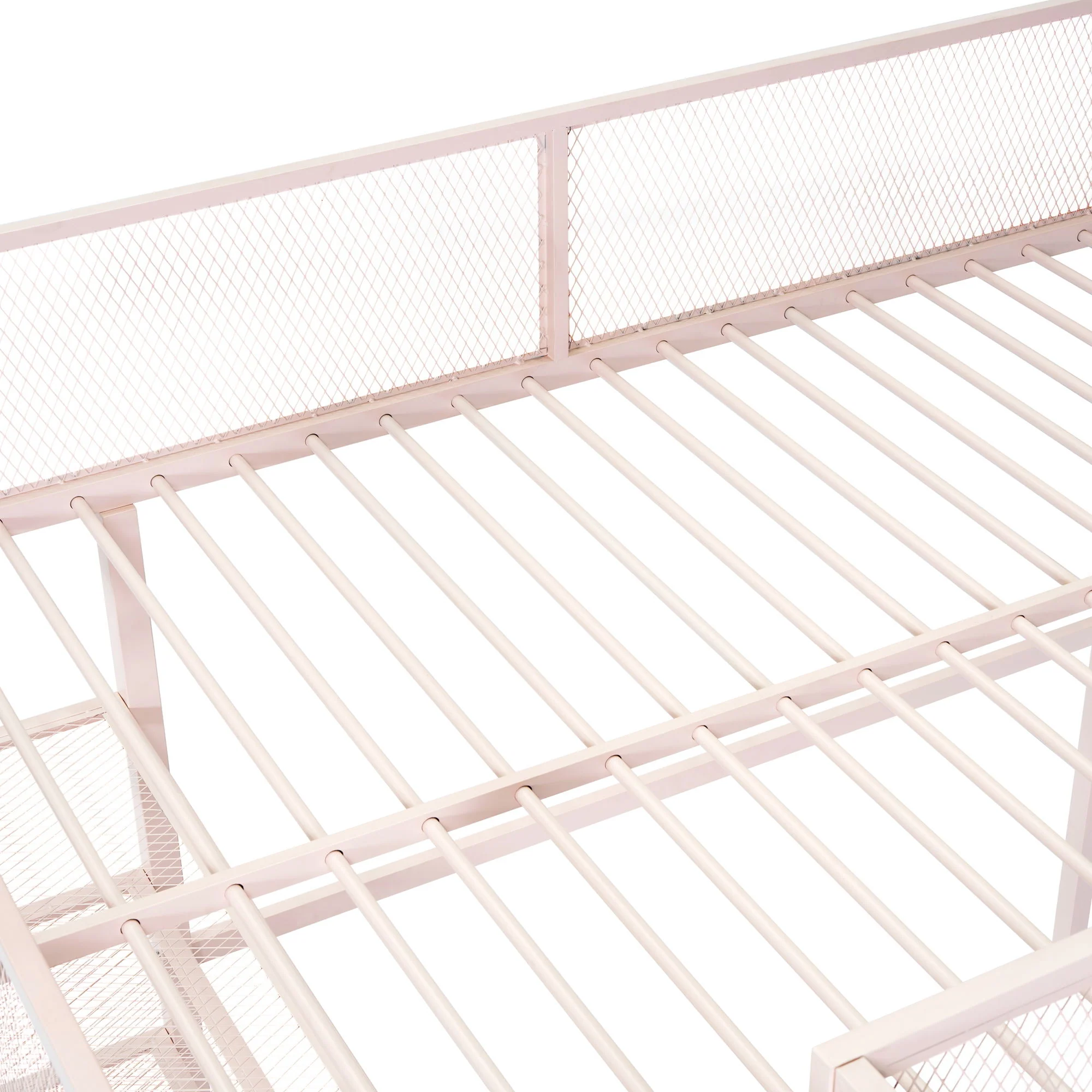 Loft Bed With 4 Tier Shelves And Storage - Image 37