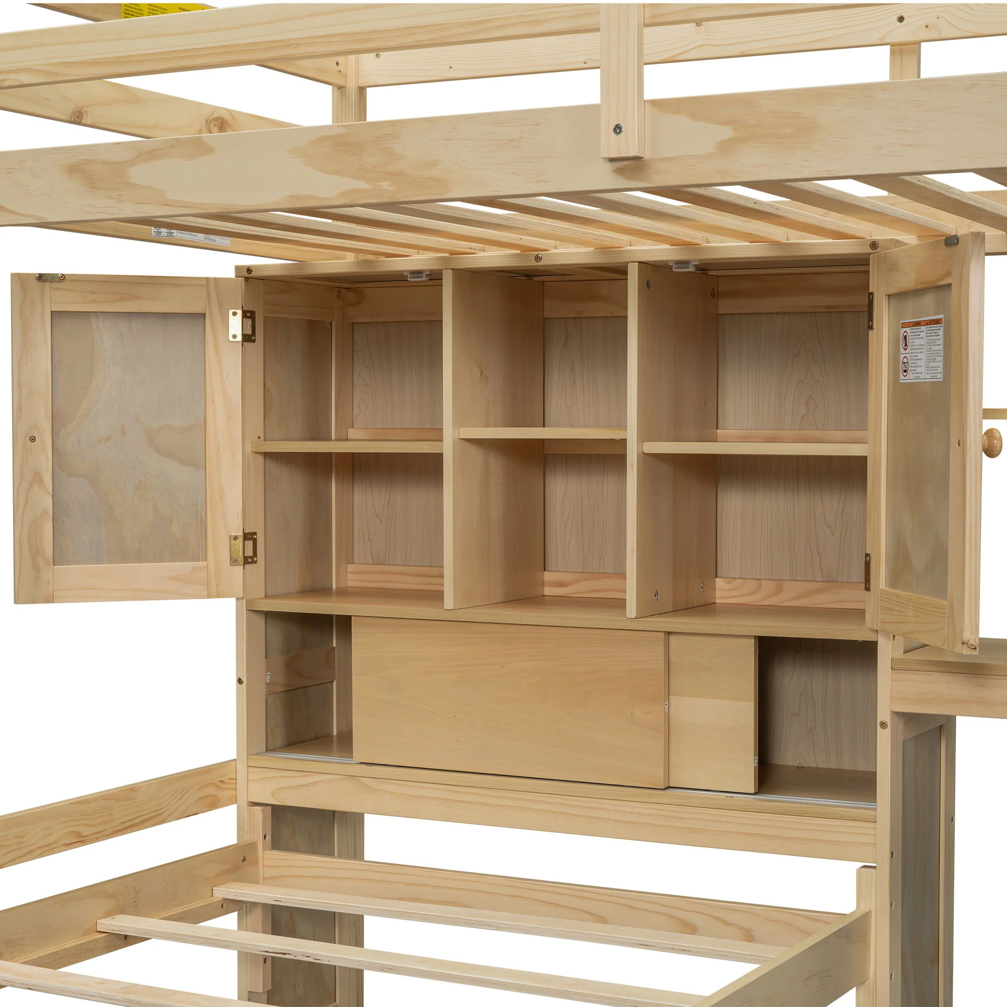 Loft Bed With Built In Desk And Staircase - Image 10