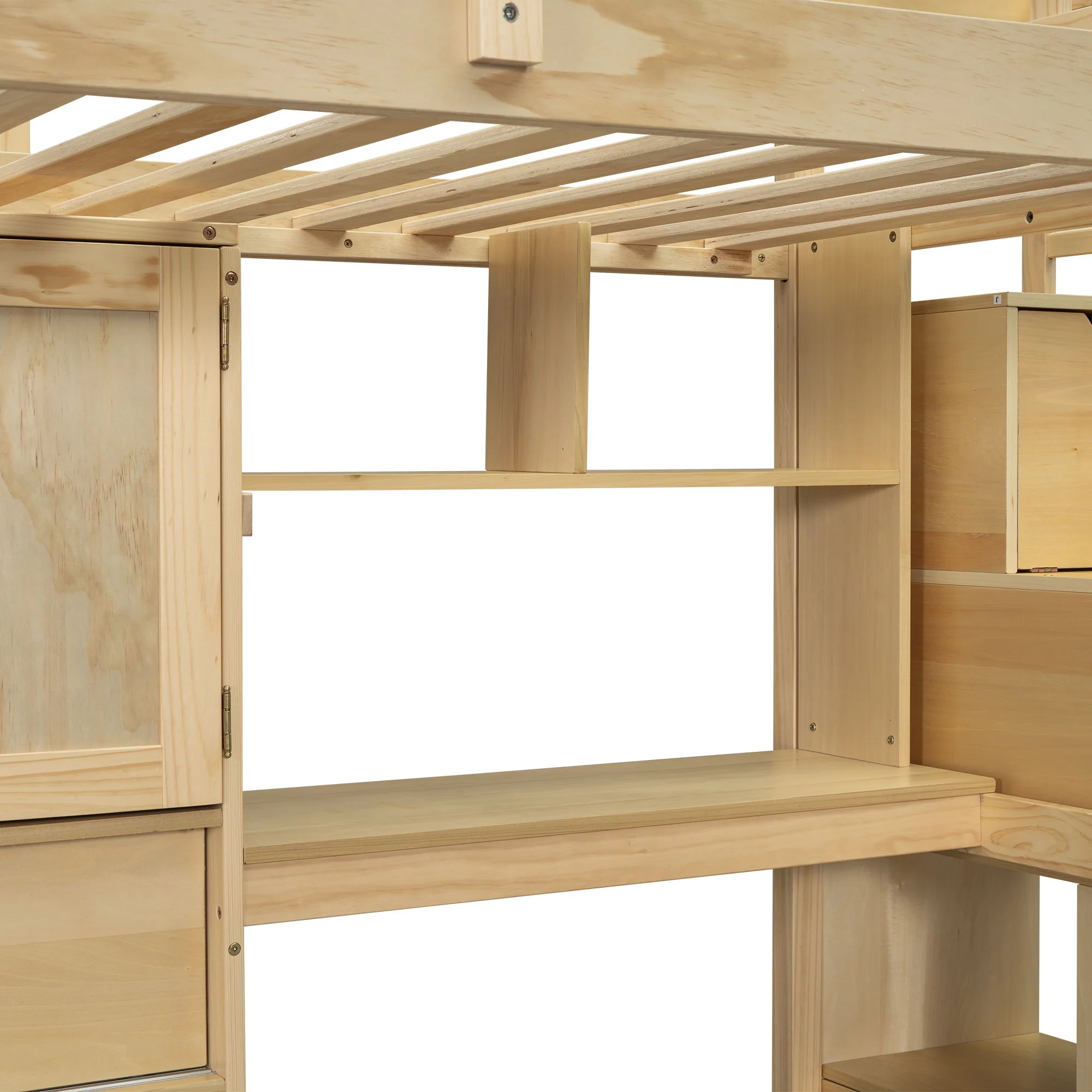 Loft Bed With Built In Desk And Staircase - Image 17