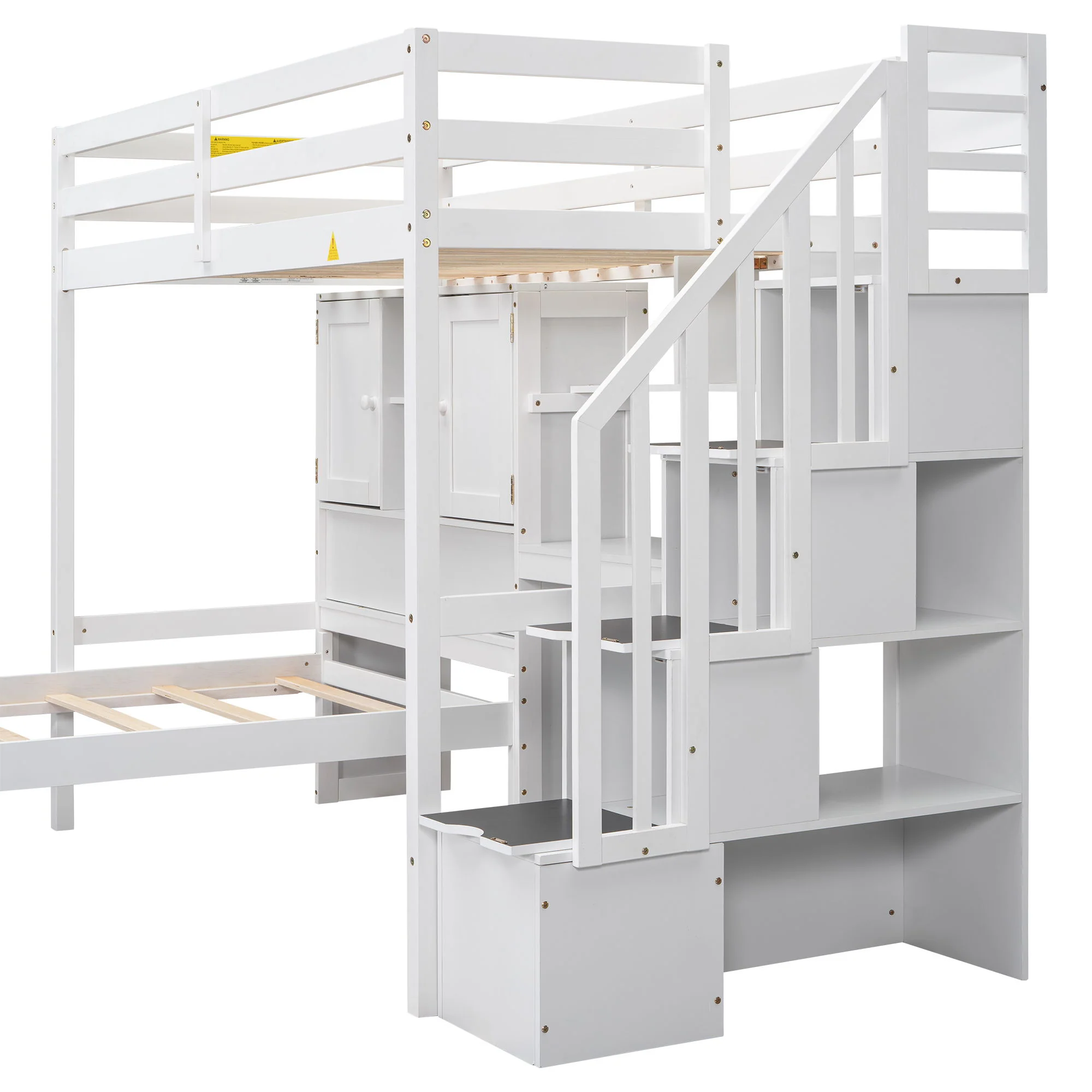 Loft Bed With Built In Desk And Staircase - Image 5