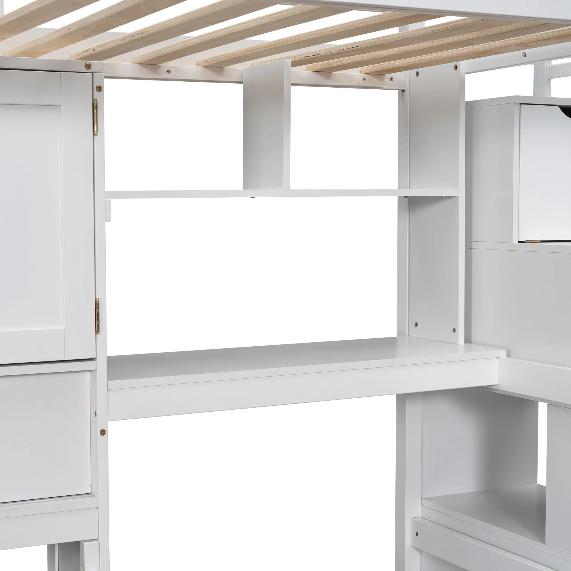Loft Bed With Built In Desk And Staircase - Image 9