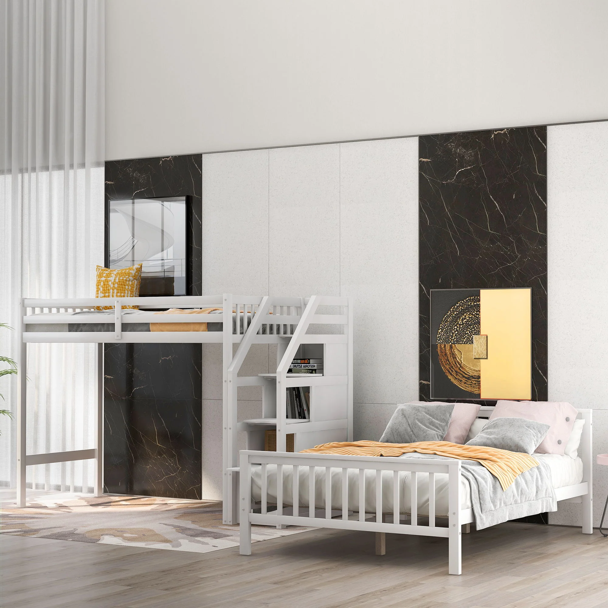 Loft Bed With Staircase And Storage - Image 13
