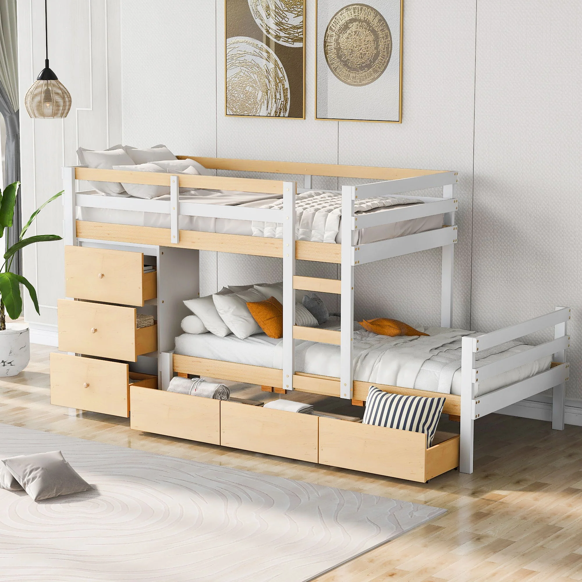 Loft Bunk Bed With Drawers And Ladder - Image 6