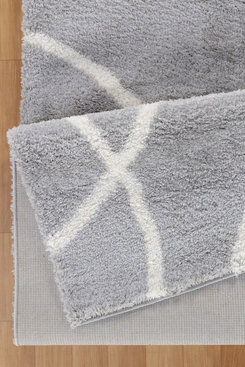 Loft Shag - 5' 3" X 7' Shaggy Area Rug - Gray - Image 4