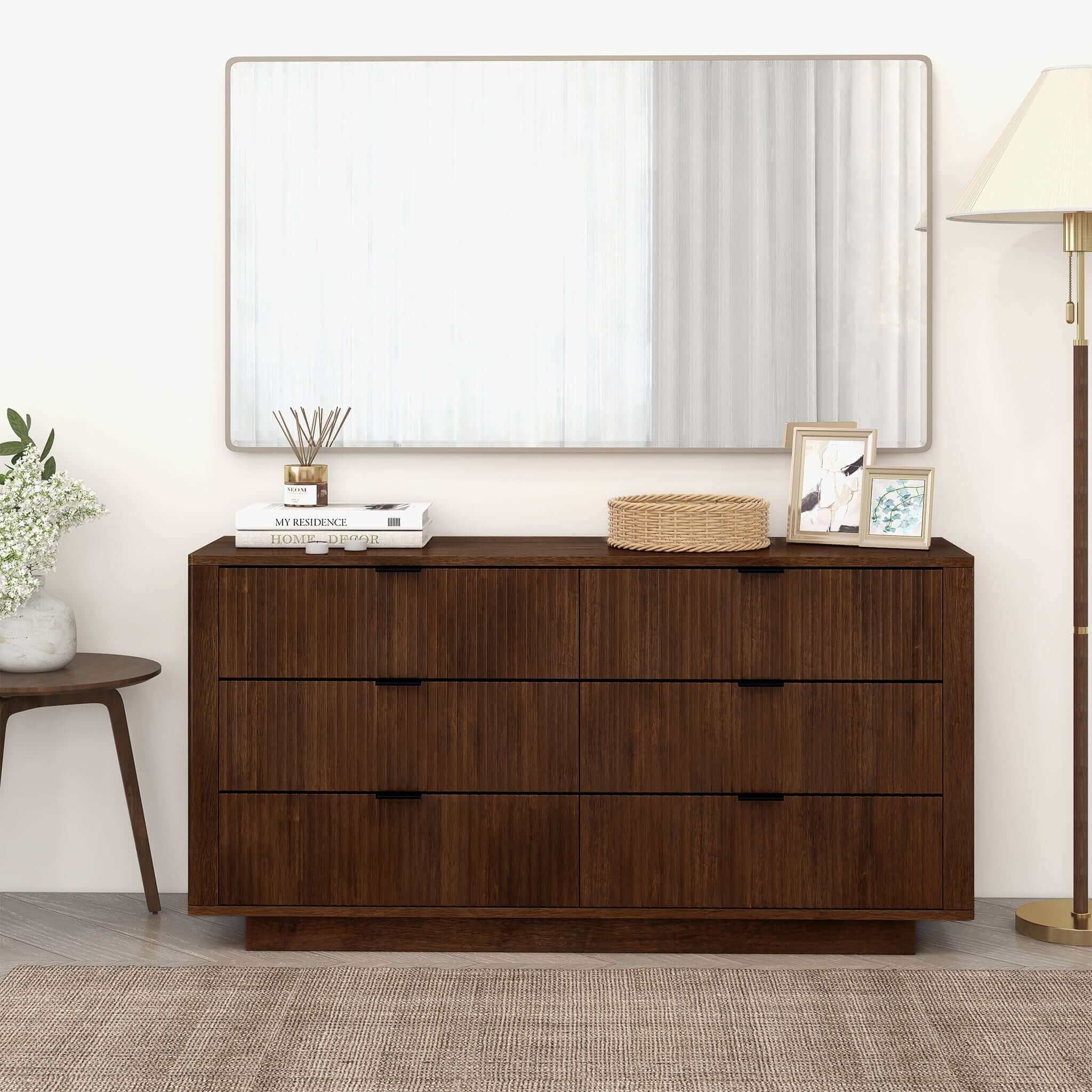 Lola - Dresser With 6 Drawers - Dark Brown - Image 6