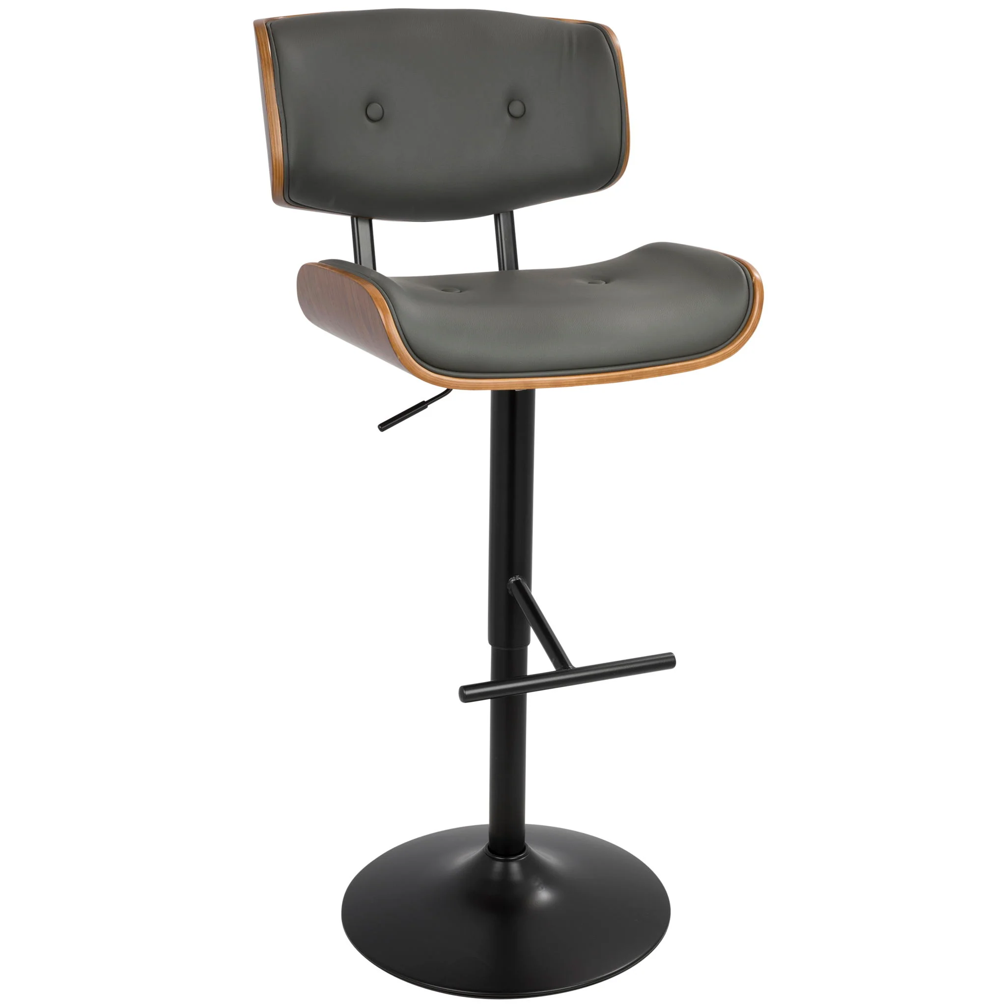 Lombardi - Mid Century Modern Adjustable Barstool - Image 5