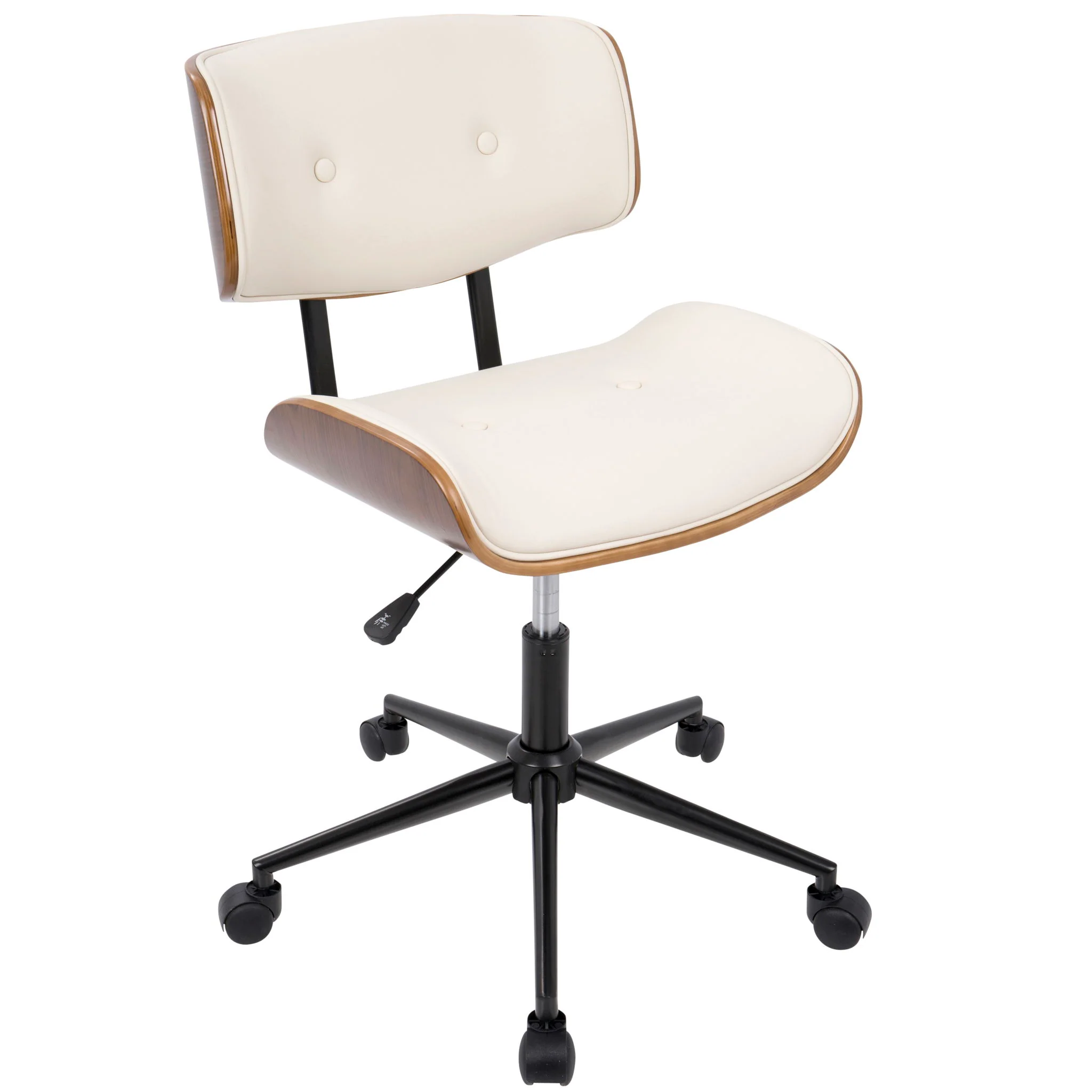 Lombardi - Mid Century Modern Adjustable Office Chair With Swivel - Image 6