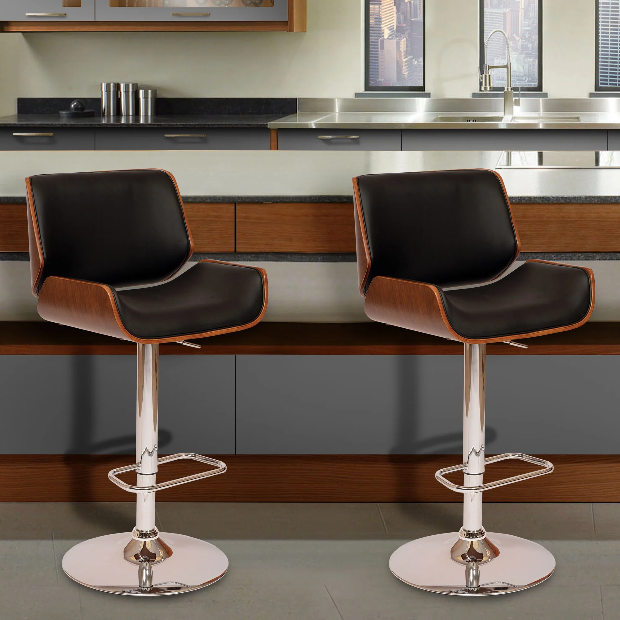 London - Adjustable Height Swivel Bar Stool - Image 11