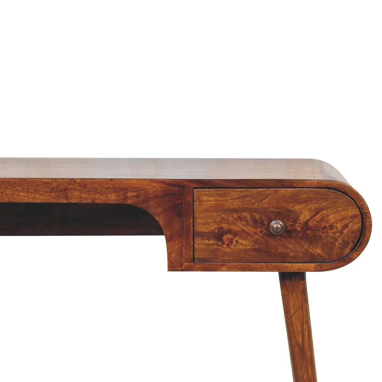 London - Arch Writing Desk - Dark Brown - Image 2