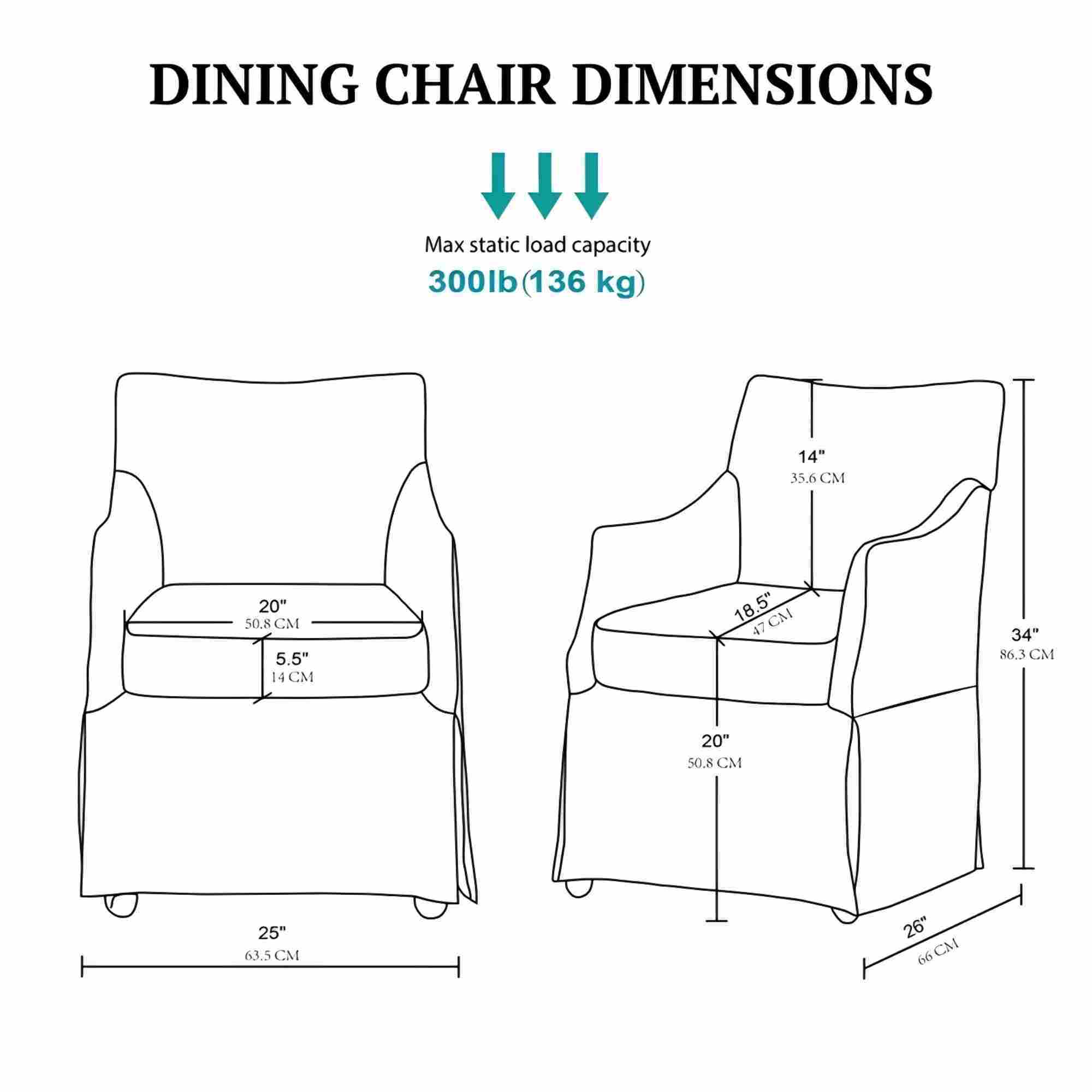 London - Upholstered Skirted Dining Arm Chair - Image 12