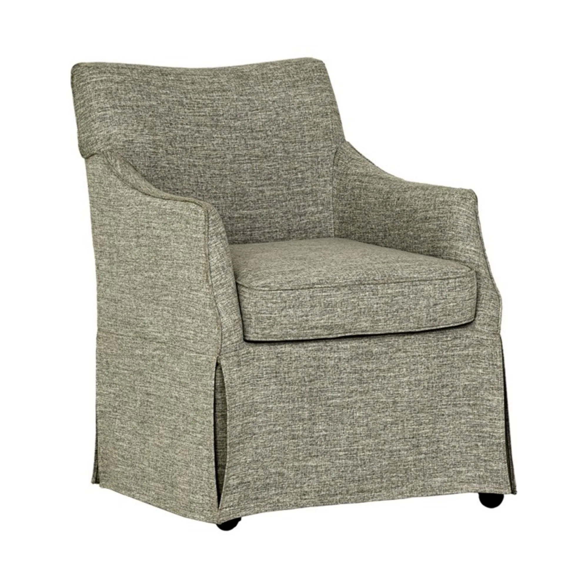 London - Upholstered Skirted Dining Arm Chair - Image 2
