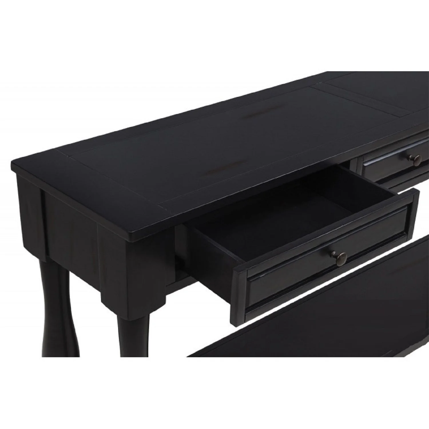 Long Console Table With Drawers And Shelf - Image 10