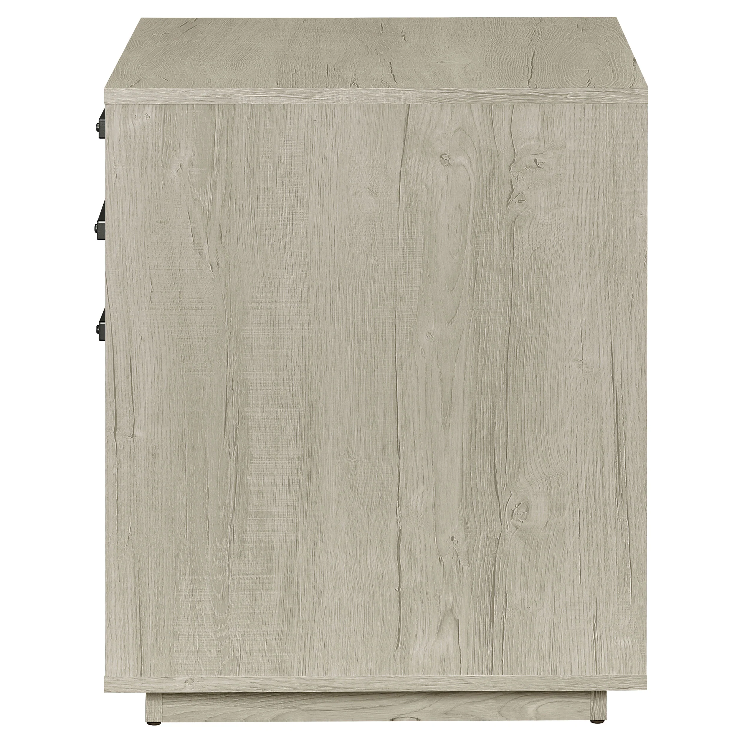 Loomis 3-Drawer Home Office File Cabinet, Whitewashed Grey - Image 8
