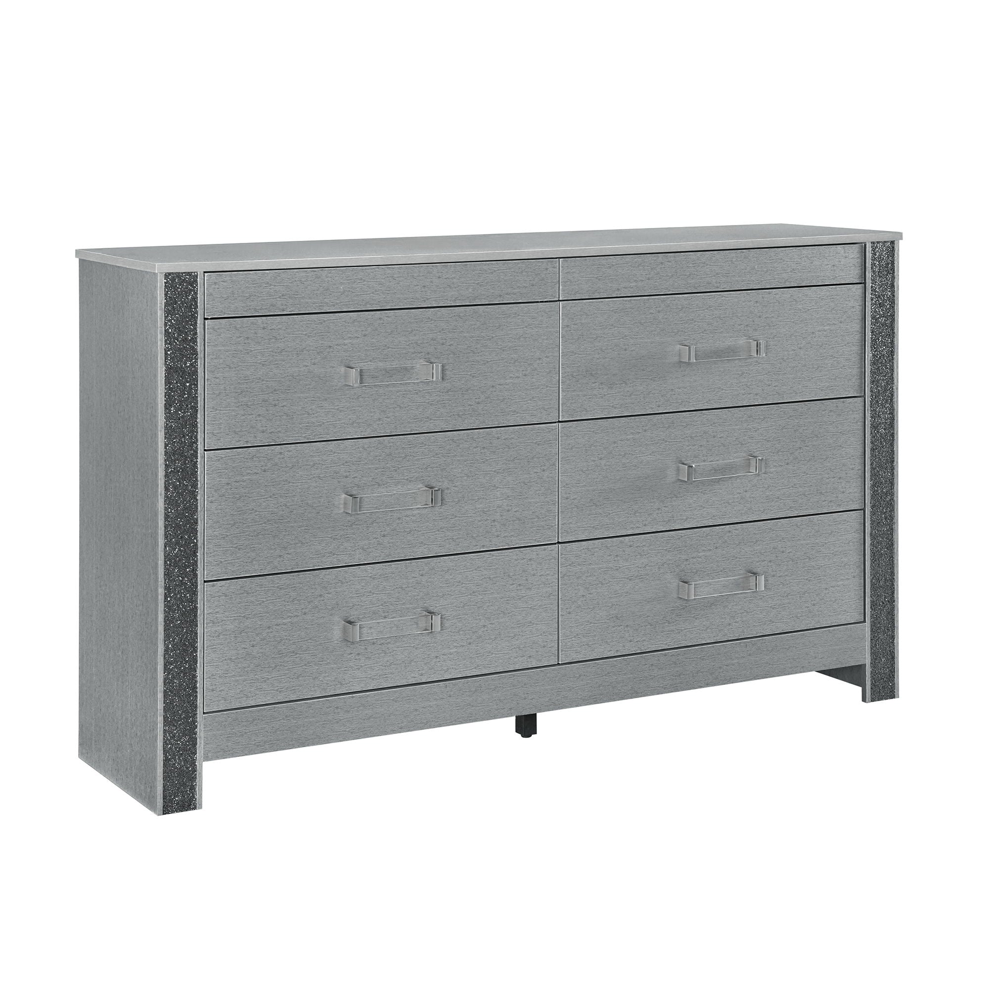Lorenzo - 5 Piece Bedroom Set With Glittered Detailing - Image 8