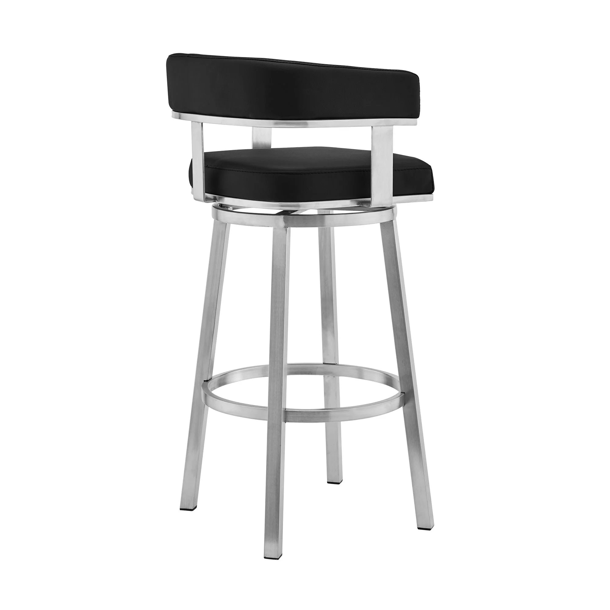 Lorin - Stainless Steel Swivel Bar Stool - Image 18