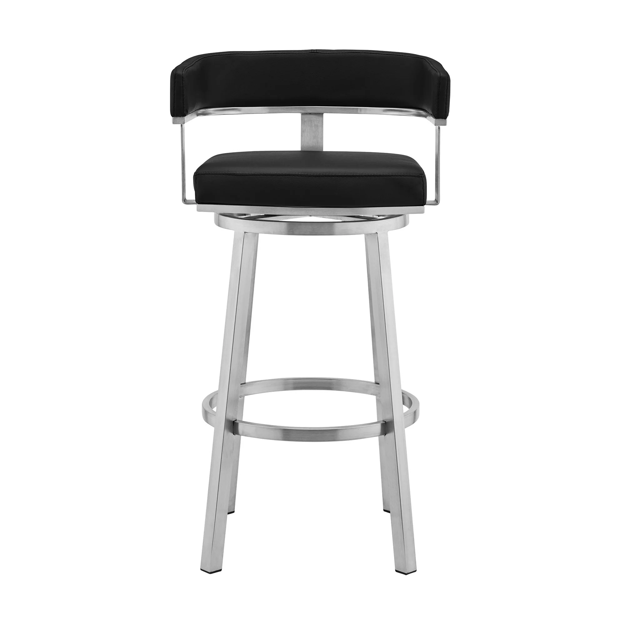 Lorin - Stainless Steel Swivel Bar Stool - Image 43