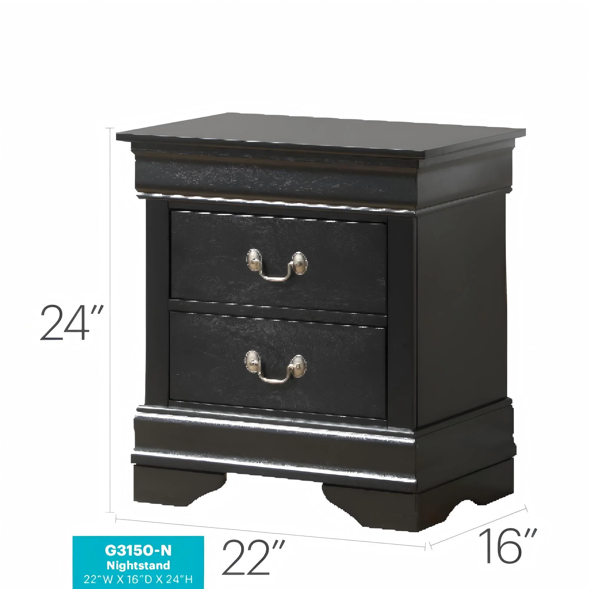 Louis Phillipe - Nightstand - Wood - Image 65