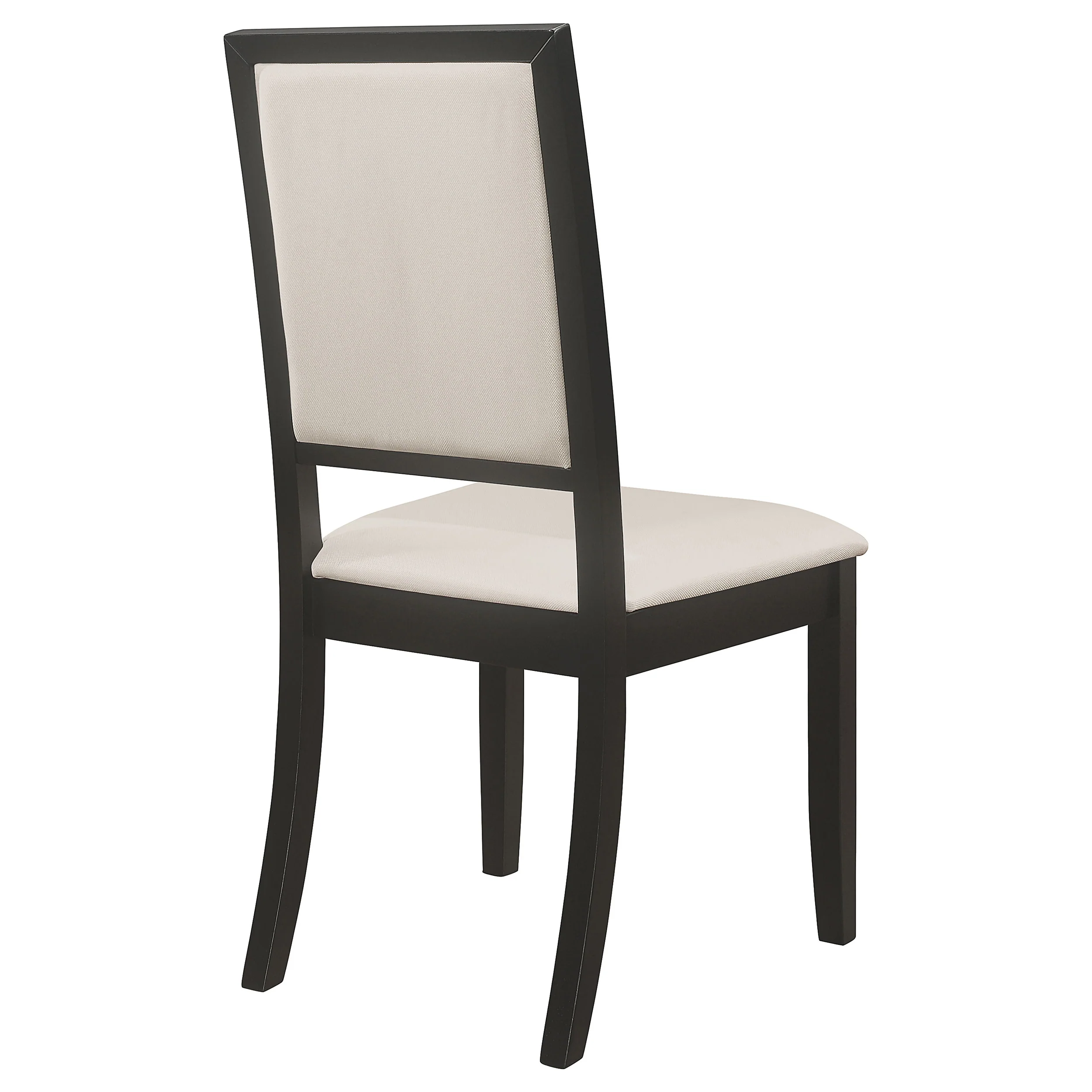 Louise Upholstered Wood Dining Side Chair Black (Set of 2) - Image 7