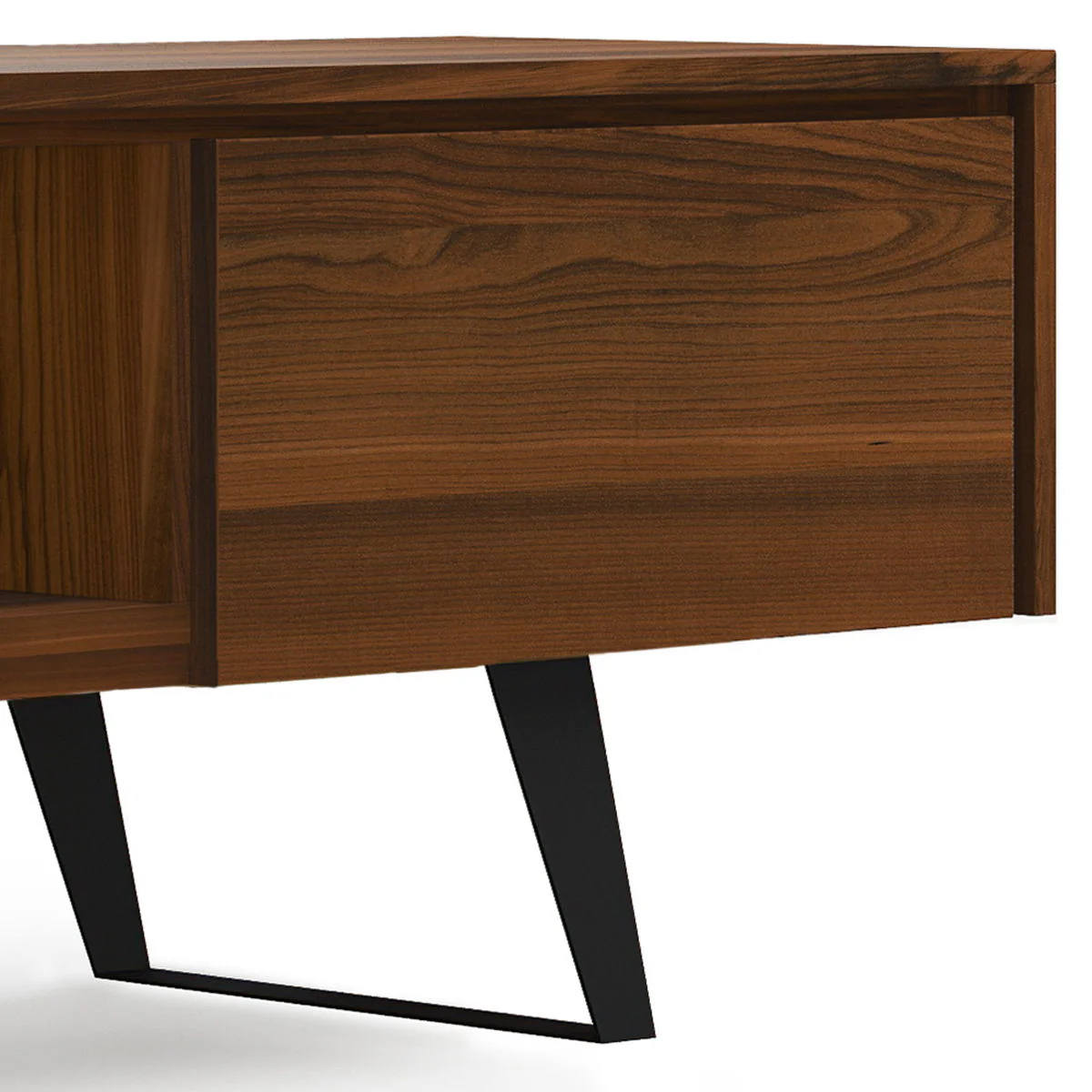 Lowry - Handcrafted TV Media Stand - Walnut - Image 2