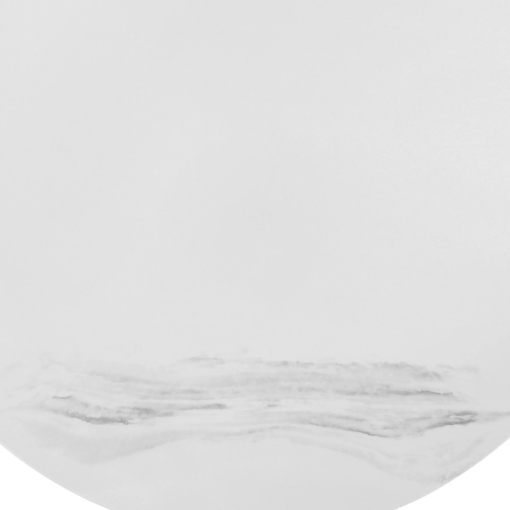 Loxley - Marble Coffee Table With Metal Base - White / Black - Image 5